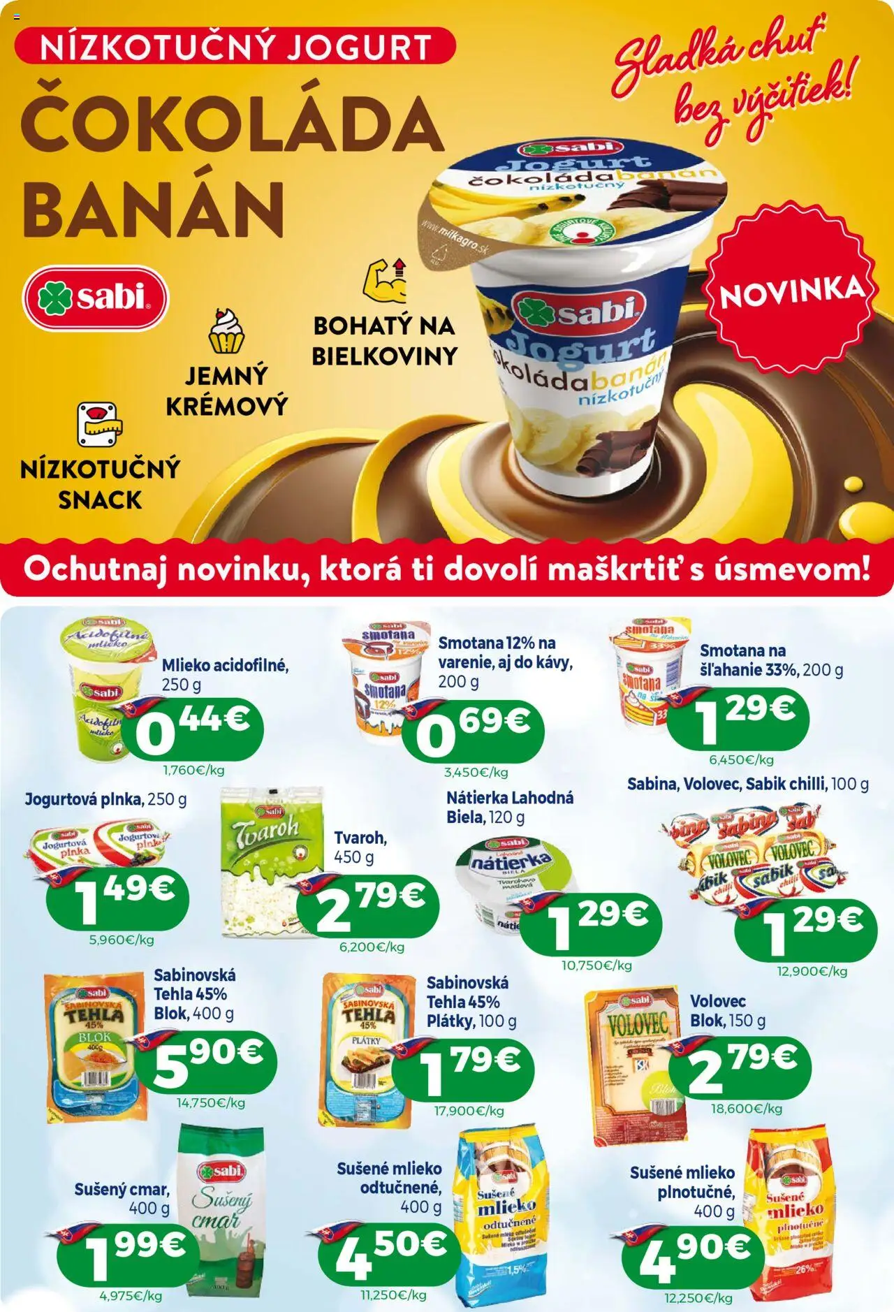 Nové Milk Agro akcie – leták je platný od 08.10.2025 | Strana: 4 | Produkty: Mlieko, Jogurt, Smotana, Čokoláda