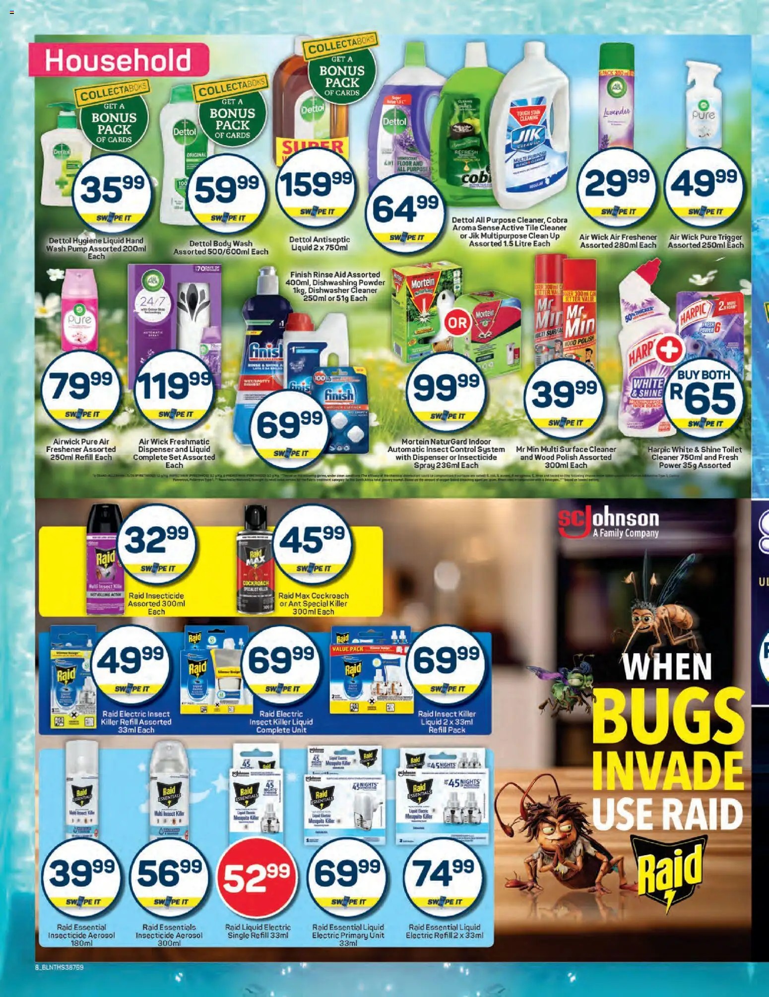 New Pick n Pay catalogue – valid from 24.10.2025 | Page: 8 | Products: Dishwasher, Surface cleaner, Air freshener, Dishwasher cleaner