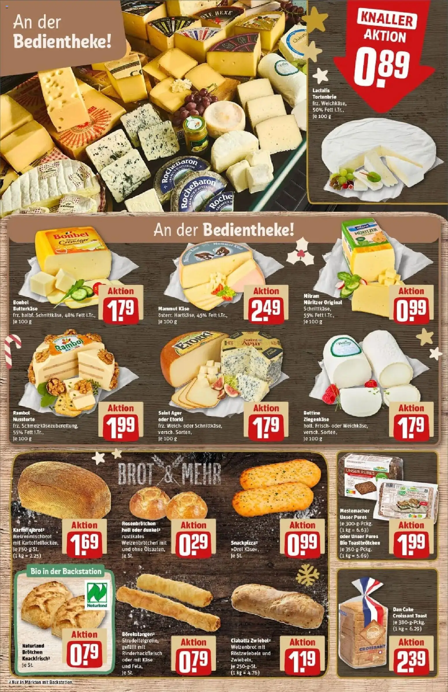 Rewe prospekt Simmerath	 – gültig ab 23.11.2025 | Seite: 13 | Produkte: Butter, Käse, Toast, Pizza