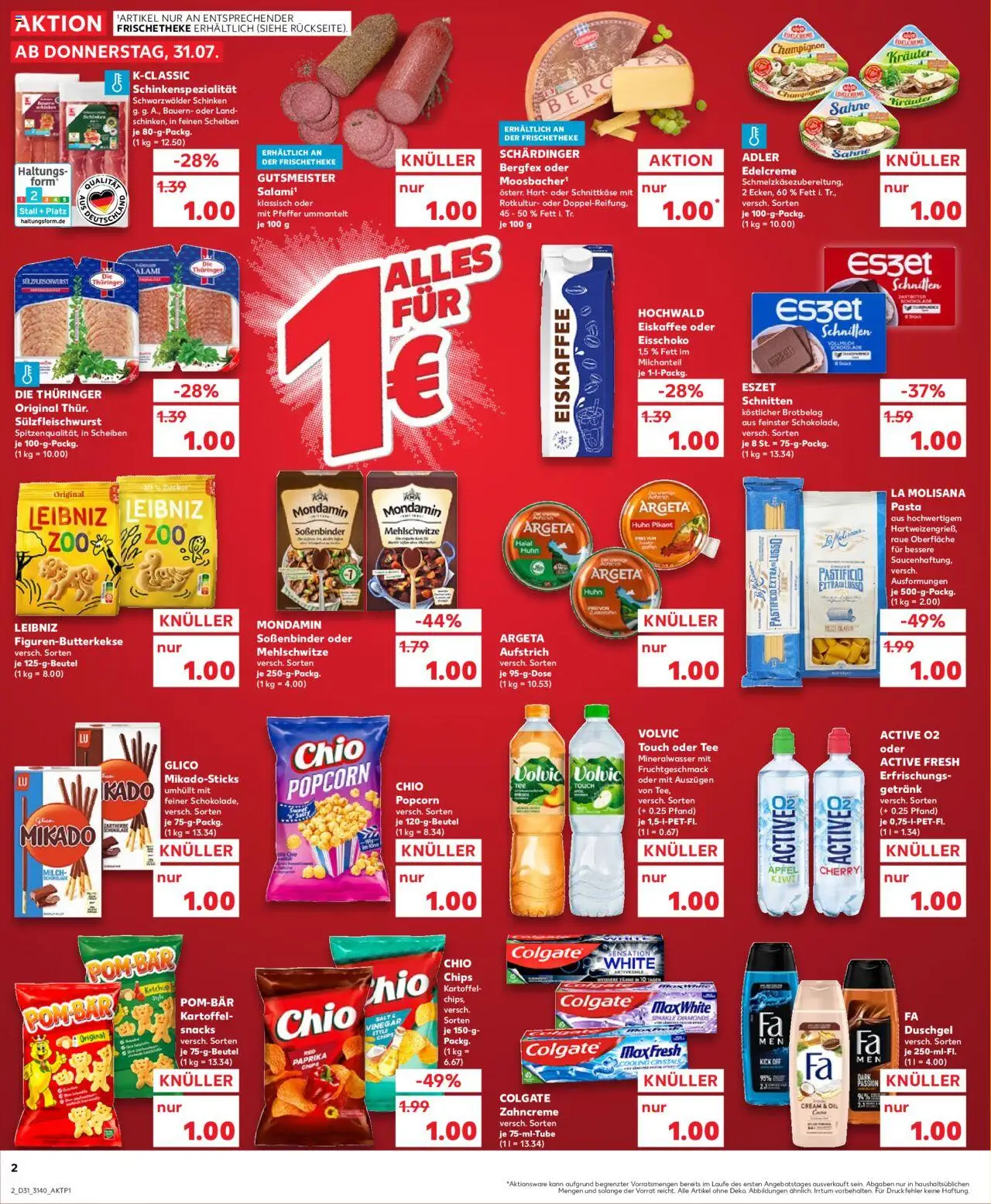 Kaufland prospekt Leipzig	 - gültig ab dem 31.07.2025 | Seite: 2 | Produkte: POM-BÄR, Shower Gel, Ketchup, Sahne