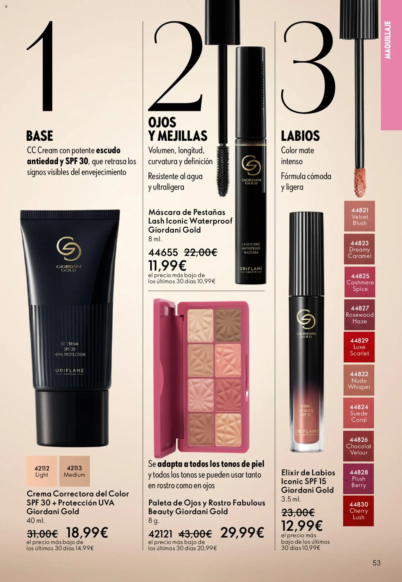 Oriflame - Catálogo Campaña 6 │ válido desde el 22.04.2026 | Página: 53 | Productos: Maquillaje, Máscara, Crema, CC cream