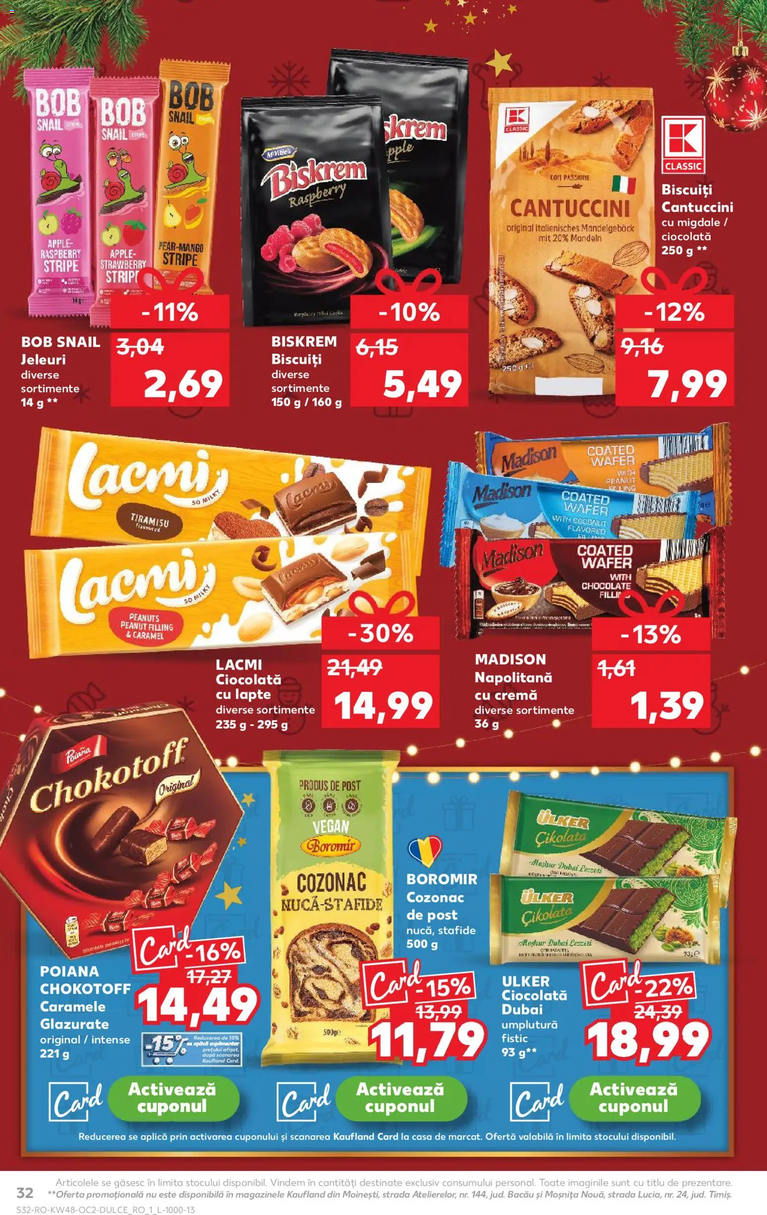 Noul catalog Kaufland – valabil de la 26.11.2025 | Pagină: 32 | Produse: Cremă, Fistic, Biscuiți, Caramele