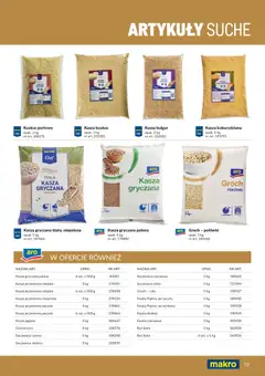 Pogląd oferty "Makro gazetka - Produktów marek własnych dla profesjonalnej Gastronomii" - ważna od 01.03.2026 | Strona: 73 | Produkty: Kasza jęczmienna, Kasza kuskus, Fasola czerwona, Ryż