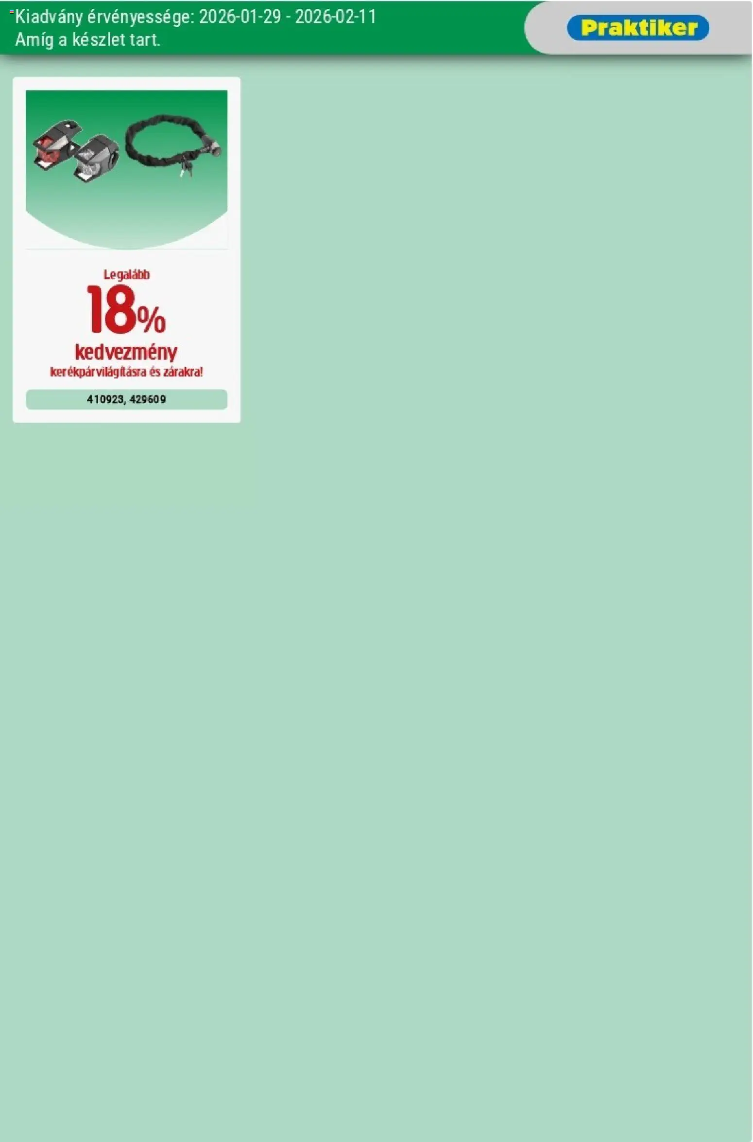 Praktiker akciós ujság - amely érvényes a következő dátumtól: 29.01.2026 | Oldal: 31