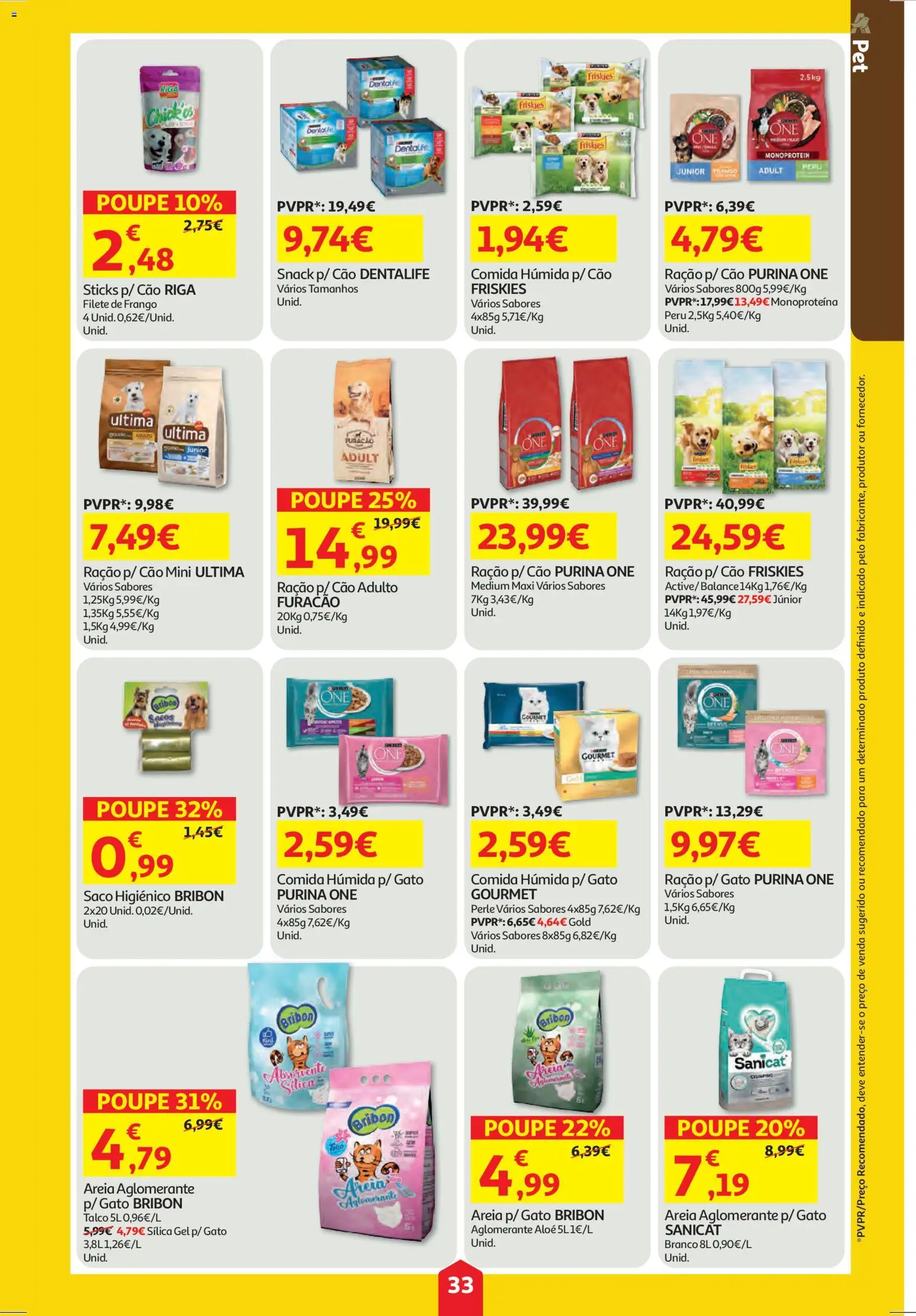 Auchan folheto │ válido de 27.11.2025 | Página: 33 | Produtos: Purina one, Areia, Frango, Peru