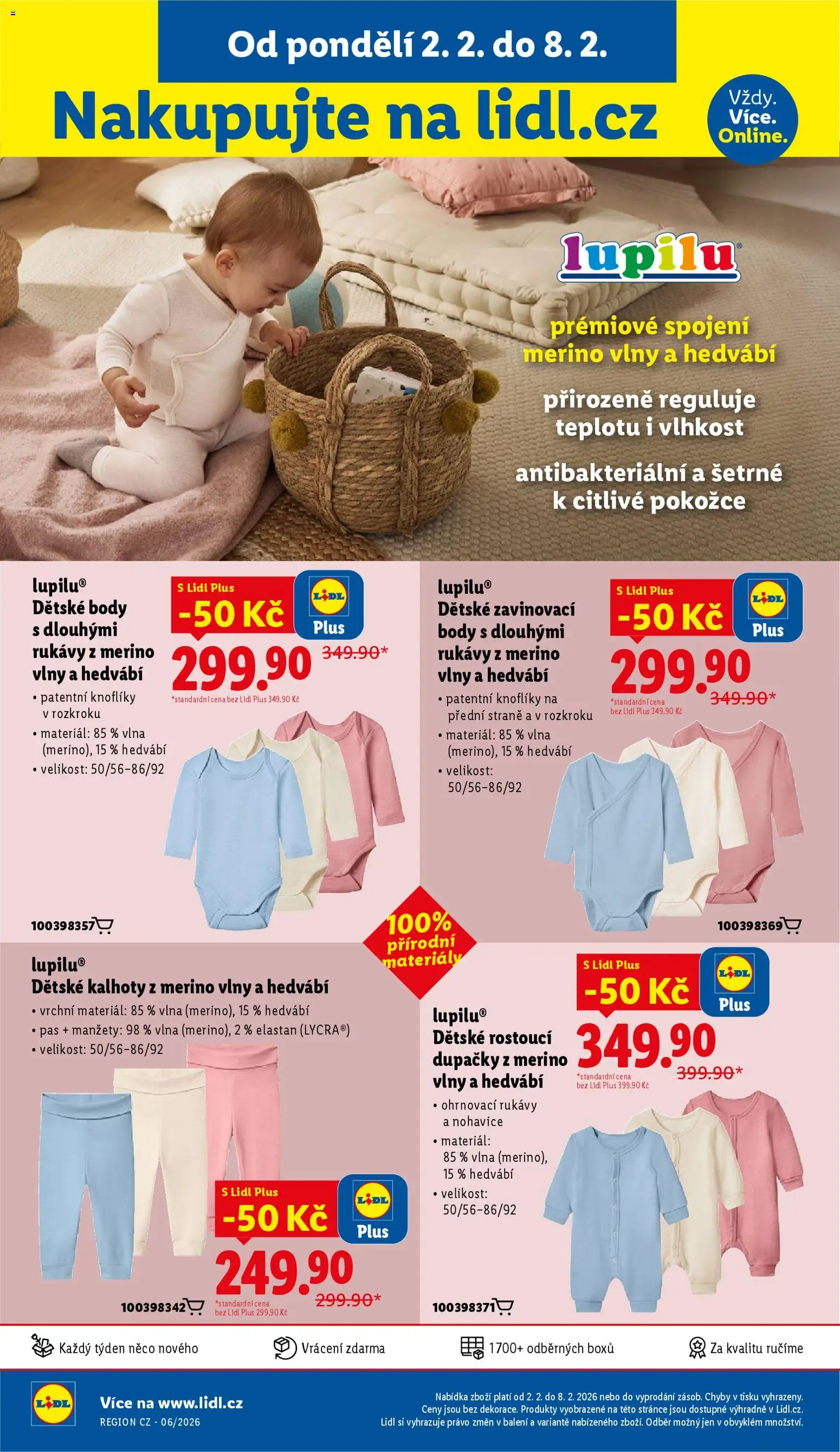 Lidl leták - Spotřební zboží od 02.02.2026 | Strana: 14 | Produkty: Kalhoty, Dětské body, Pants, Body