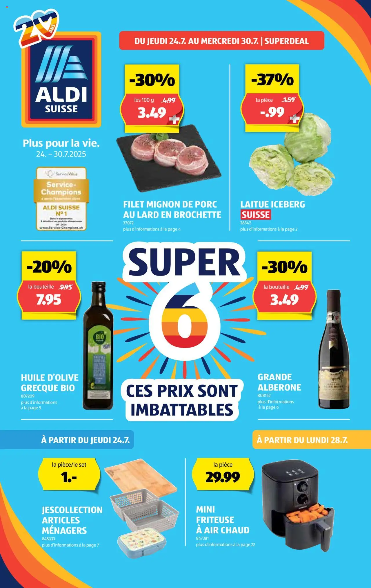 Aldi Prospectus ab 24.07.2025 | Seite: 1 | Produkte: Friteuse