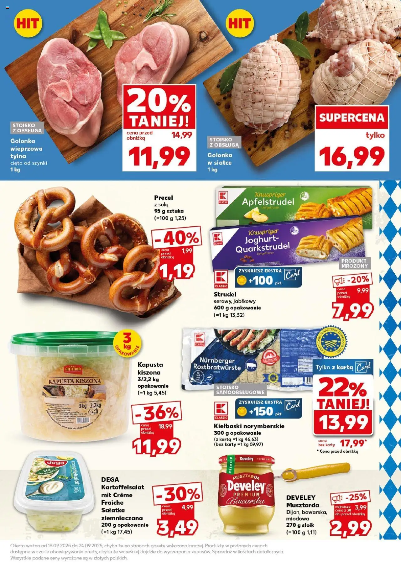 Kaufland gazetka - Super Sobota od 20.09.2025 | Strona: 19 | Produkty: Kapusta, Kapusta kiszona, Kiełbaski, Musztarda