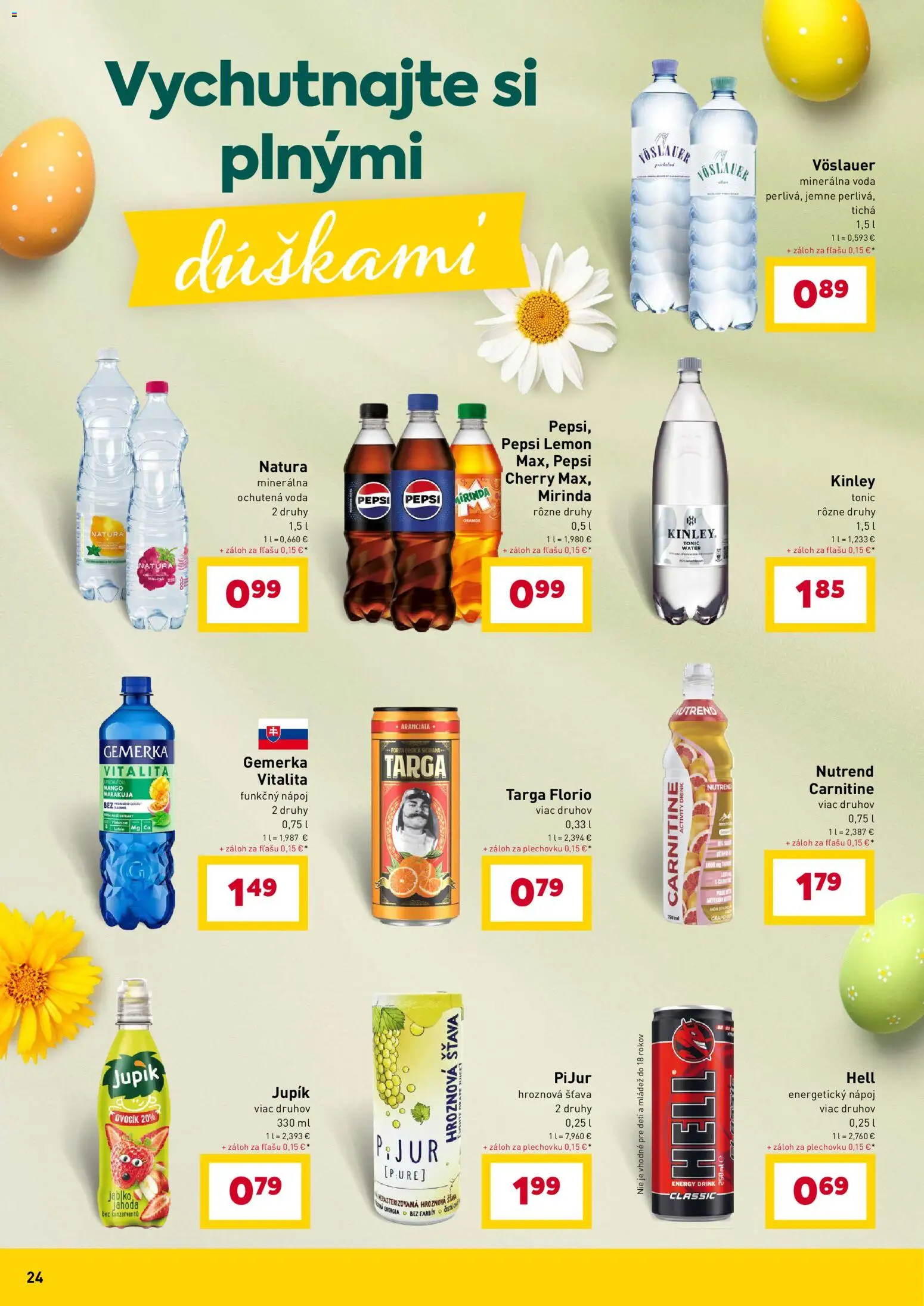 Nové Billa akcie – leták je platný od 11.03.2026 | Strana: 24 | Produkty: Stan, Voda, Gemerka, Energetický nápoj