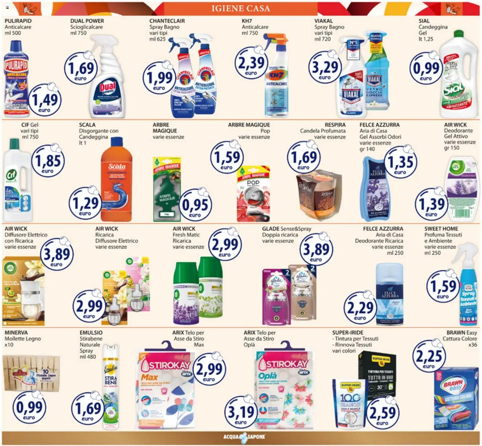 Volantino Acqua e Sapone del 29.12.2025 | Pagina: 18 | Prodotti: Candeggina, Anticalcare, Scala, Bagno