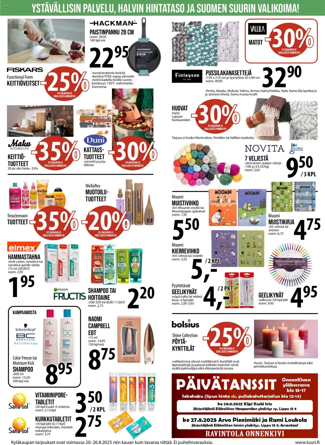  | Sivu: 3 | Tuotteet: Pöytä, Paistinpannu, Keittiö, Muistikirja