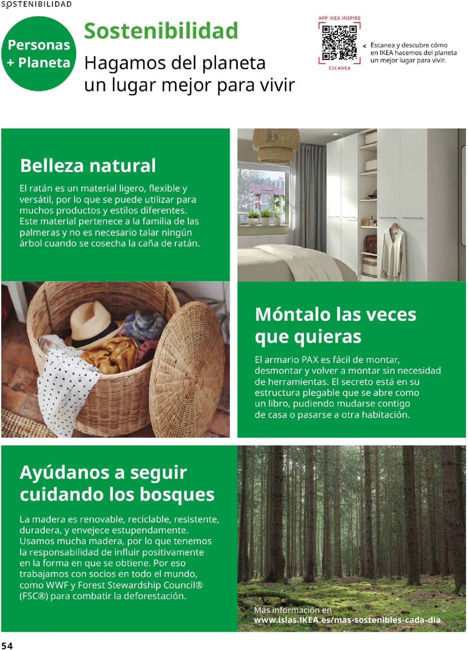 Catálogo IKEA Dormitorios │ válido desde el 01.02.2026 | Página: 54 | Productos: Palmeras, Armario