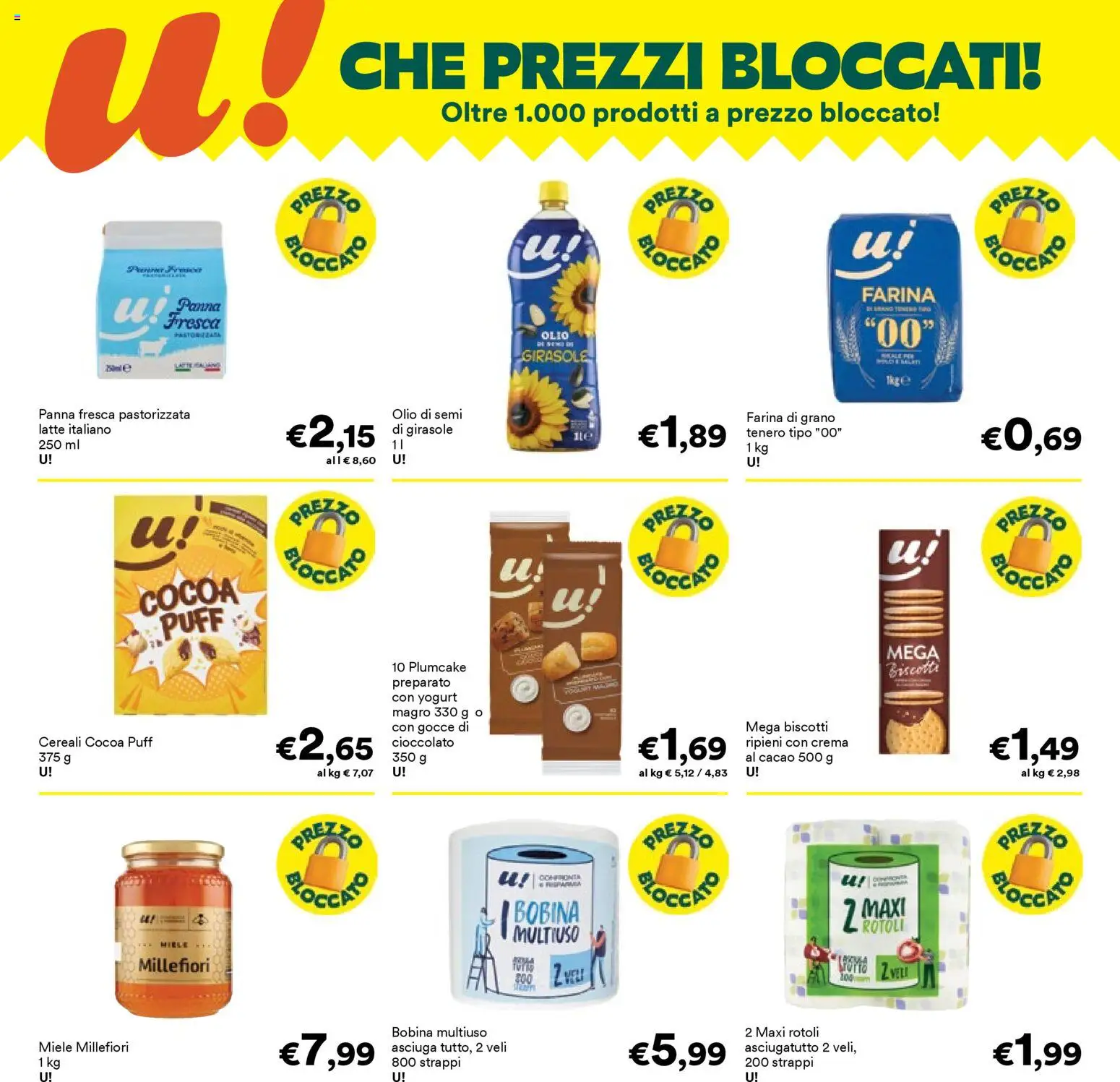 Volantino Unes del 06.04.2026 | Pagina: 3 | Prodotti: Cioccolato, Cereali, Panna, Cacao