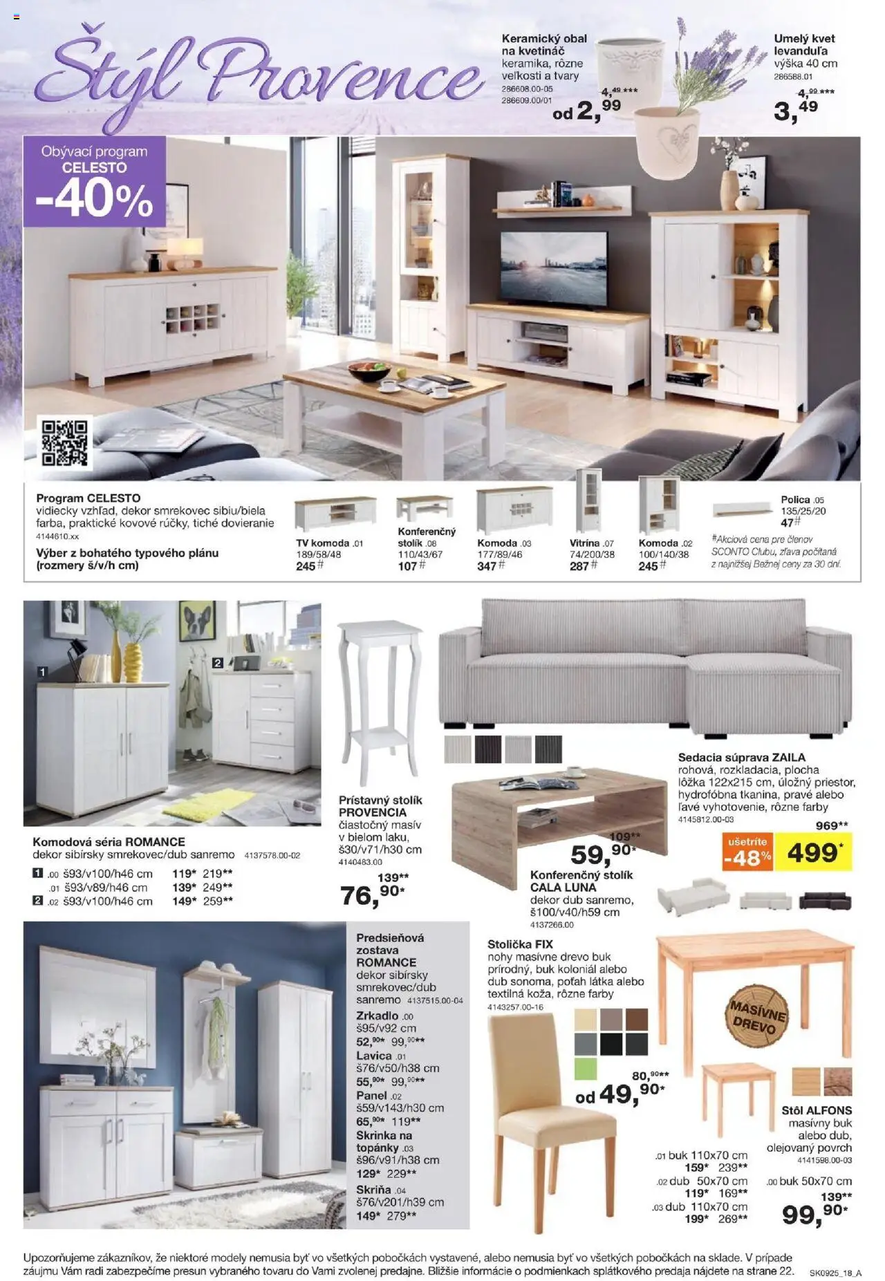 Sconto nábytok leták │ platný od 16.07.2025 | Strana: 18 | Produkty: Sedacia súprava, Tv, Skriňa, Predsieňová zostava