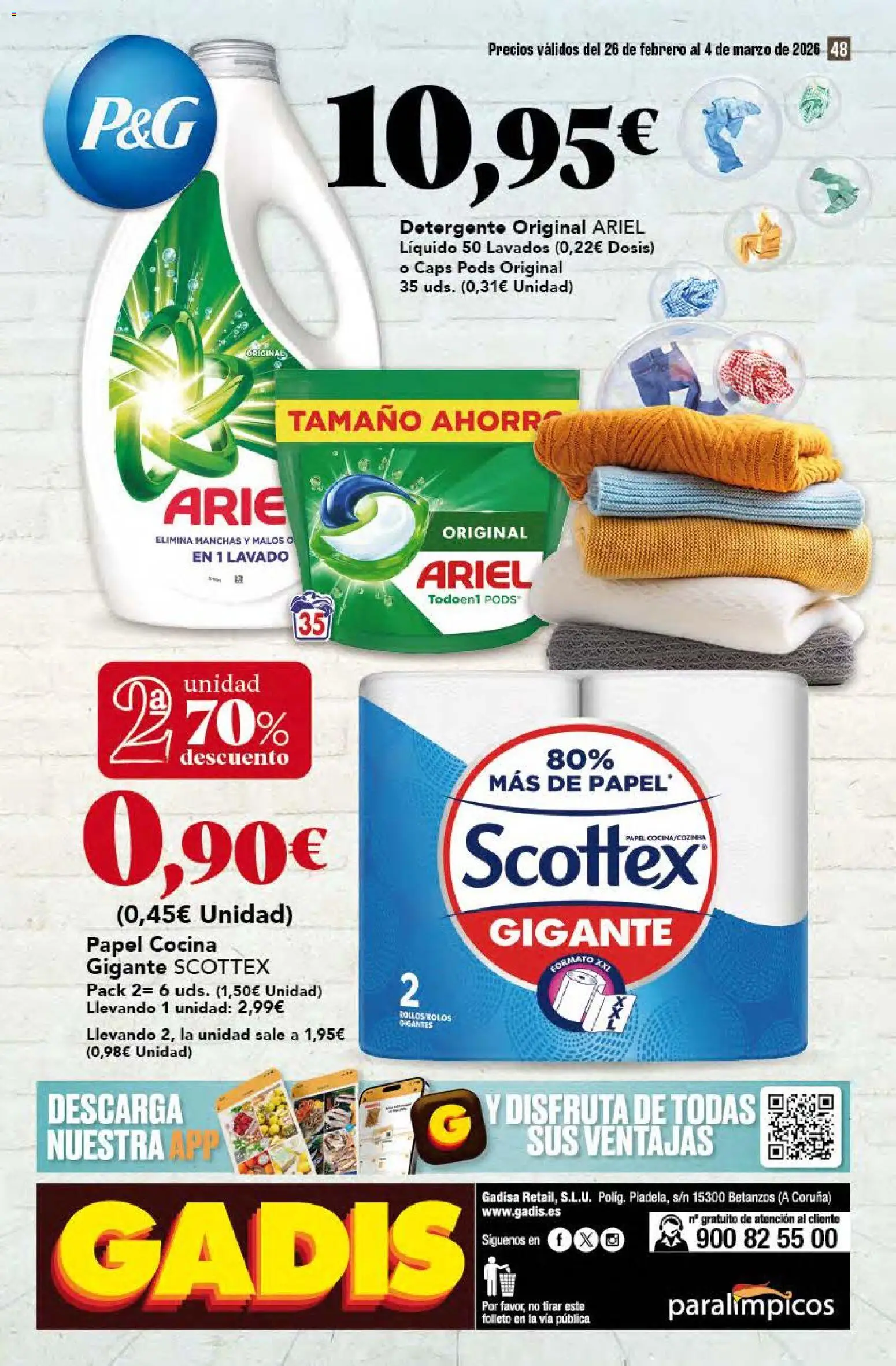Gadis - folleto │ válido desde el 26.02.2026 | Página: 48 | Productos: Detergente, Cocina