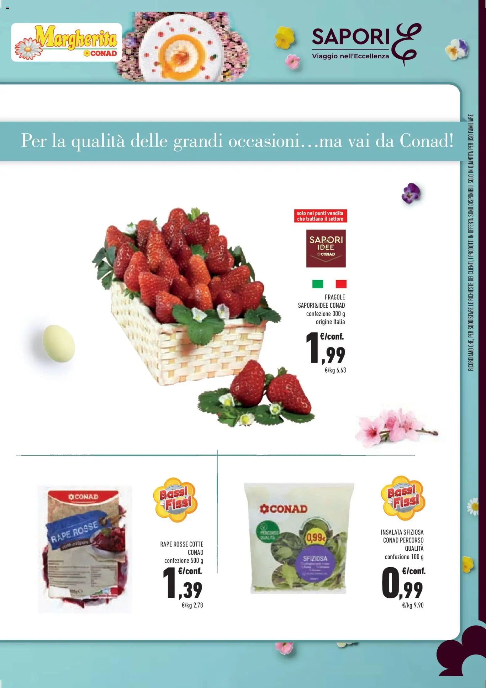 Volantino Conad del 25.03.2026 | Pagina: 11 | Prodotti: Fragole, Insalata
