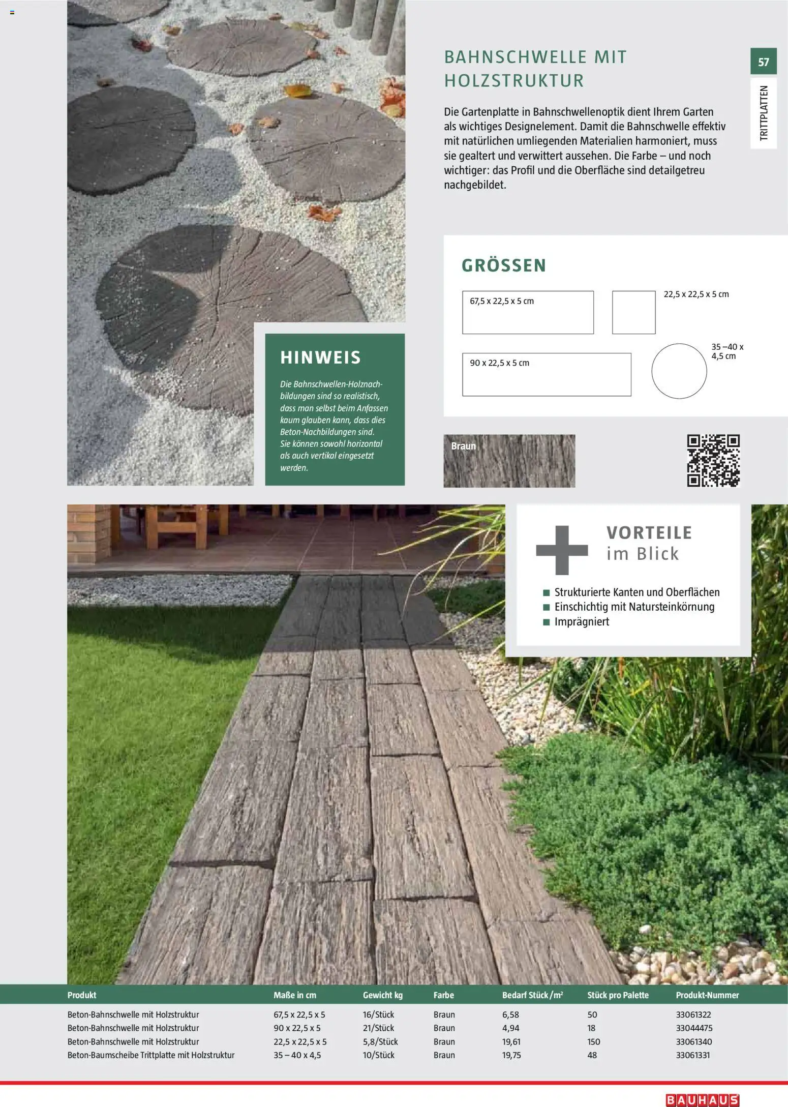 Bauhaus Gartenbaumaterialien gültig ab 01.04.2026 | Seite: 57 | Produkte: Gewicht