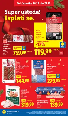 Pikok Goveđa pršuta, Narezana 100 g - pregled Lidl kataloga - važi od 18.12.2025 | Strana: 22