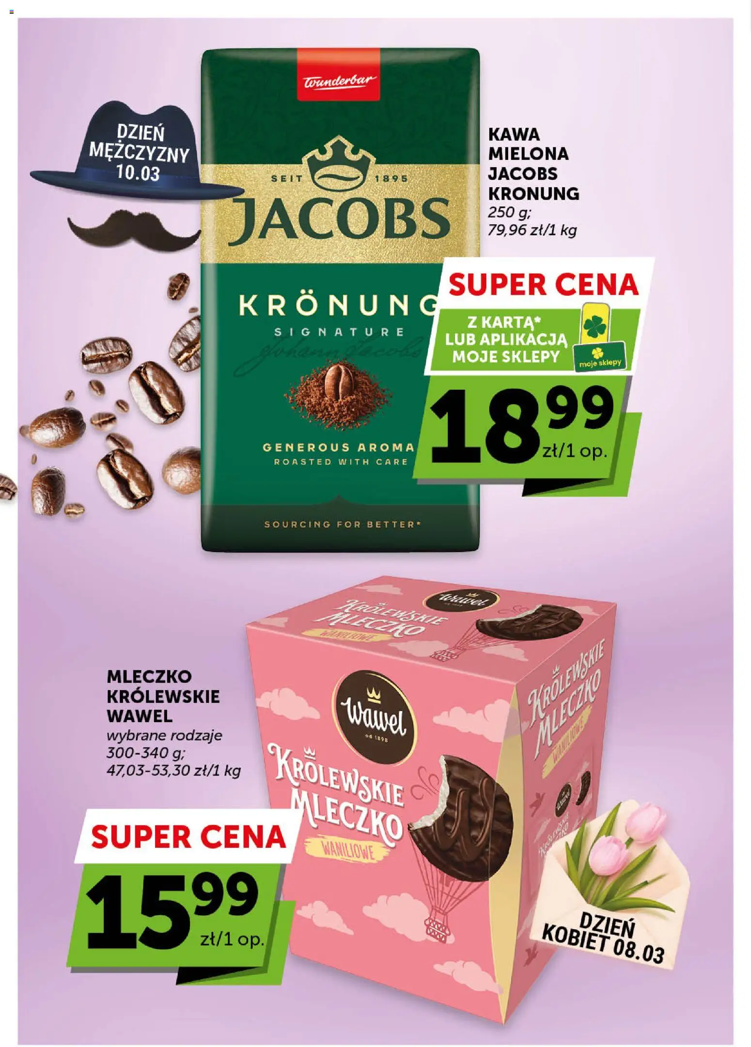 Groszek gazetka od 05.03.2026 | Strona: 2 | Produkty: Królewskie Mleczko, Kawa