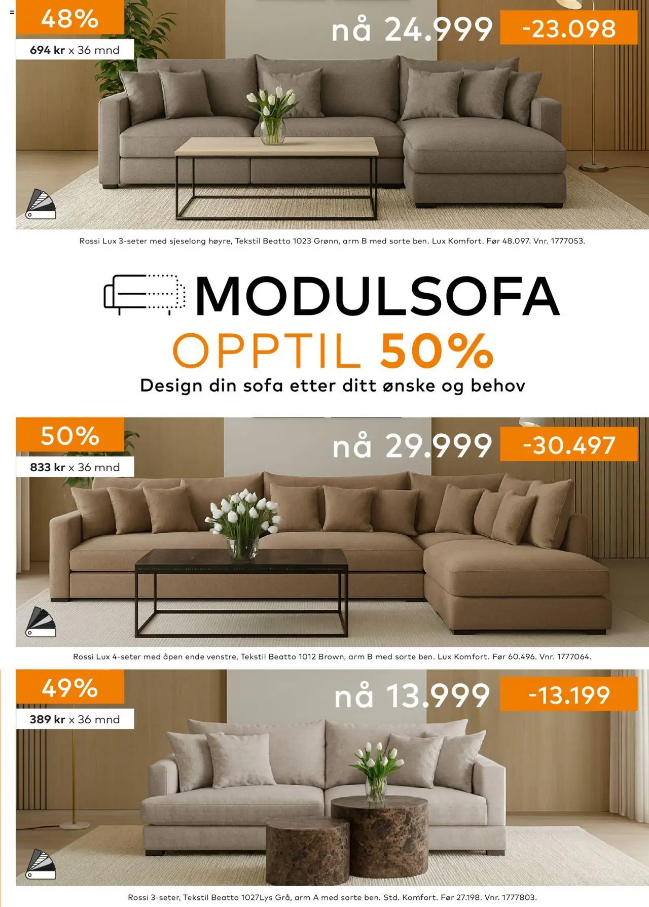  | Side: 3 | Produkter: Sofa, Sjeselong