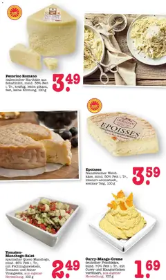 Tomaten-Manchego-Salat, spanischer Queso Manchego, mind. 45% Fett i. Tr., mit Frühlingszwiebeln, Tomaten und feiner Vinaigrette, aus eigener Herstellung, 100 g ab 02.03.2026 gültig | Seite: 9 | Produkte: Tomaten