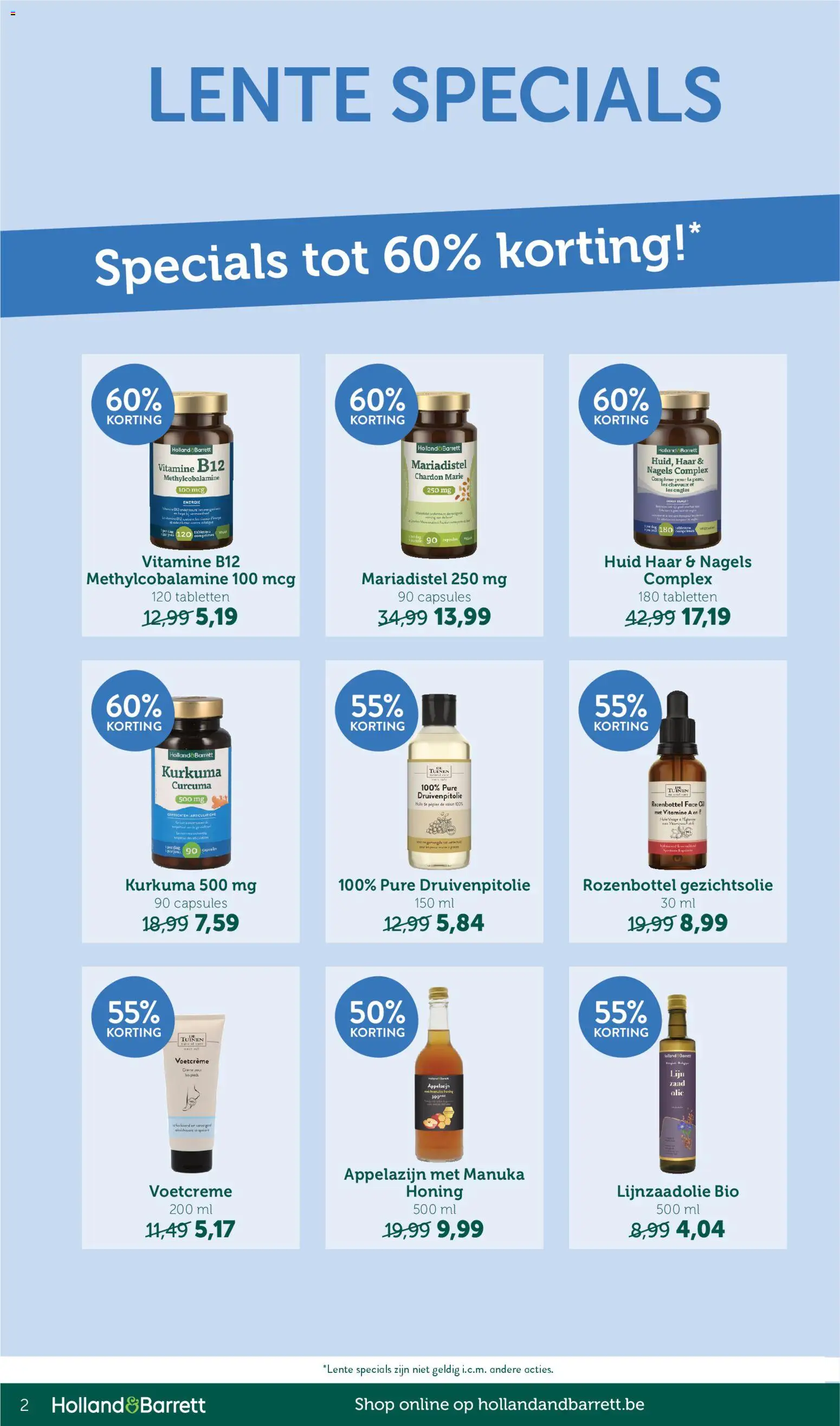 Nieuwe » Holland & Barrett folder van 27/04/2026 🤩  « is er! Ontdek geweldige aanbiedingen en bespaar. | België