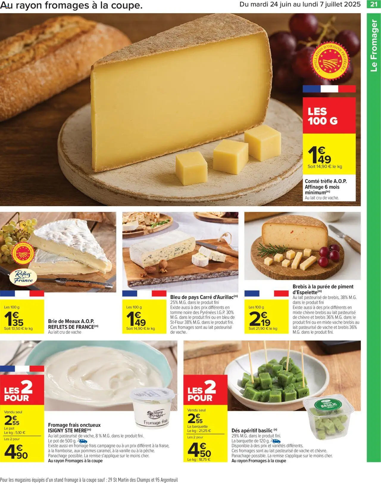  | Page: 23 | Produits: Piment, Lait, Pommes, Brie
