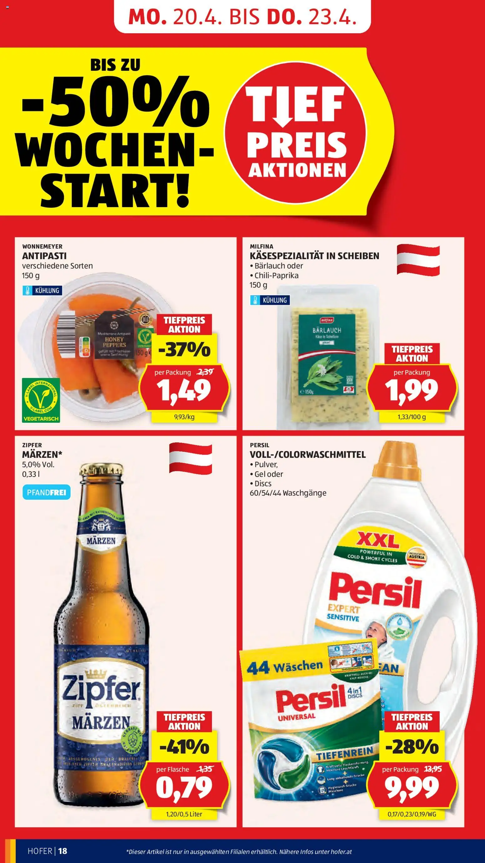 Hofer Flugblatt gültig ab 20.04.2026 | Seite: 20 | Produkte: Creme