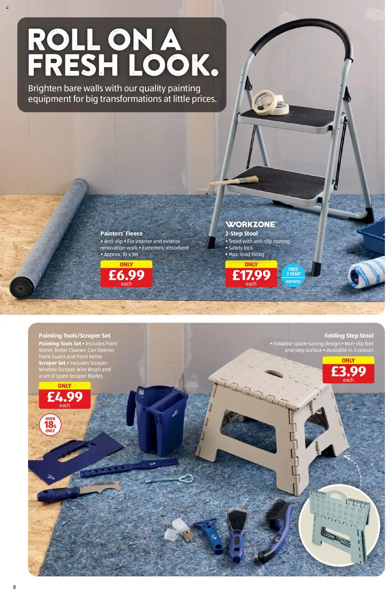  | Page: 8 | Products: Brush, Paint, Step stool, Kettle