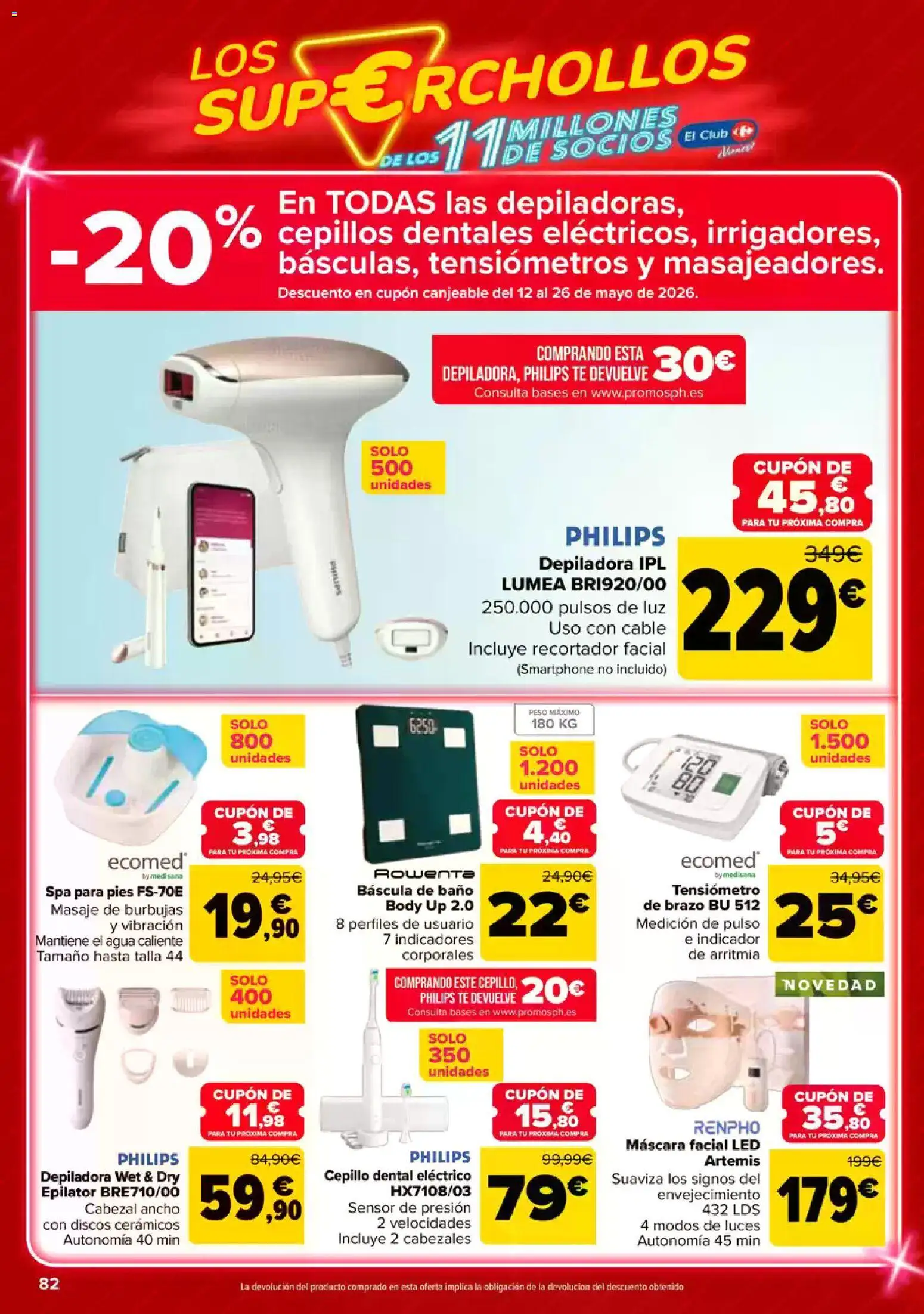 Carrefour folleto │ válido desde el 23.04.2026 | Página: 81 | Productos: Cepillo, Peso, Depiladora, Body