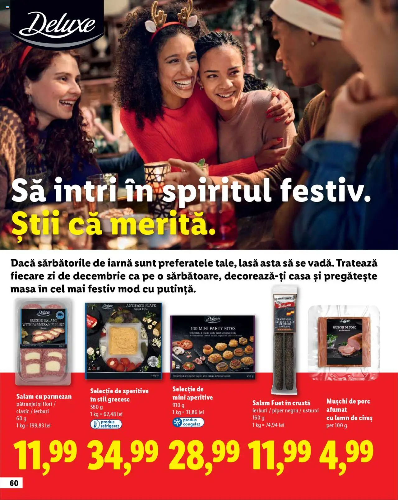 Noul catalog Lidl – valabil de la 23.10.2025 | Pagină: 60 | Produse: Delgeç, Pătrunjel, Salam, Usturoi