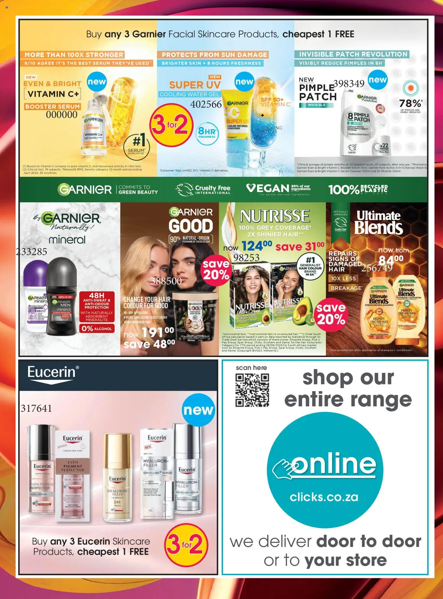 New Clicks catalogue – valid from 25.03.2026 | Page: 14 | Products: Data, Shampoo, Sunscreen, Water