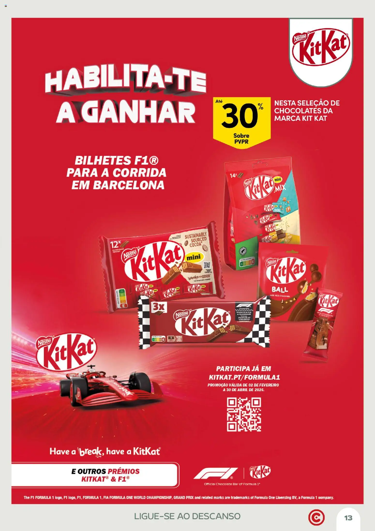 Continente Açores Momentos de pausa │ válido de 21.04.2026 | Página: 13 | Produtos: Chocolates, Nestlé, Chocolate