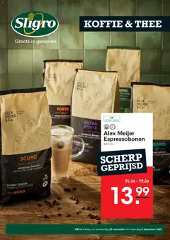Sligro - Koffiespecial - Voorbeeld van een folder van Sligro, geldig van 20.11.2025
