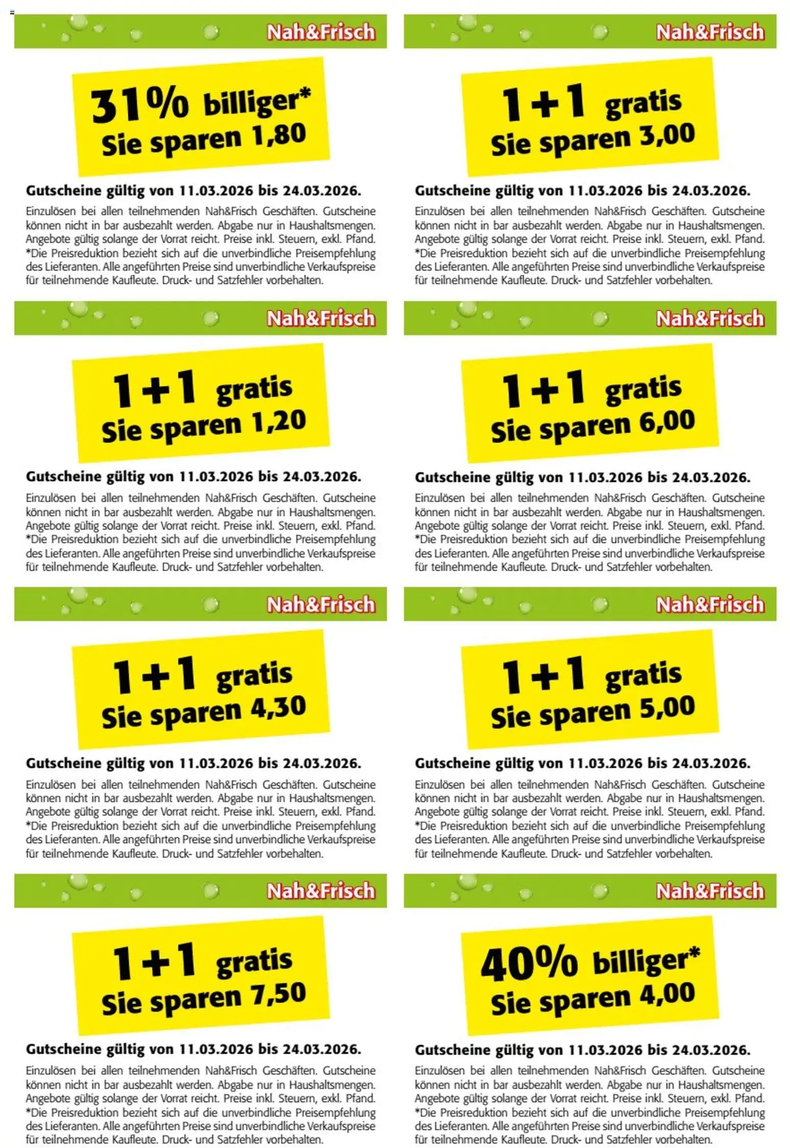 Nah und Frisch Gutscheinheft gültig ab 11.03.2026 | Seite: 4