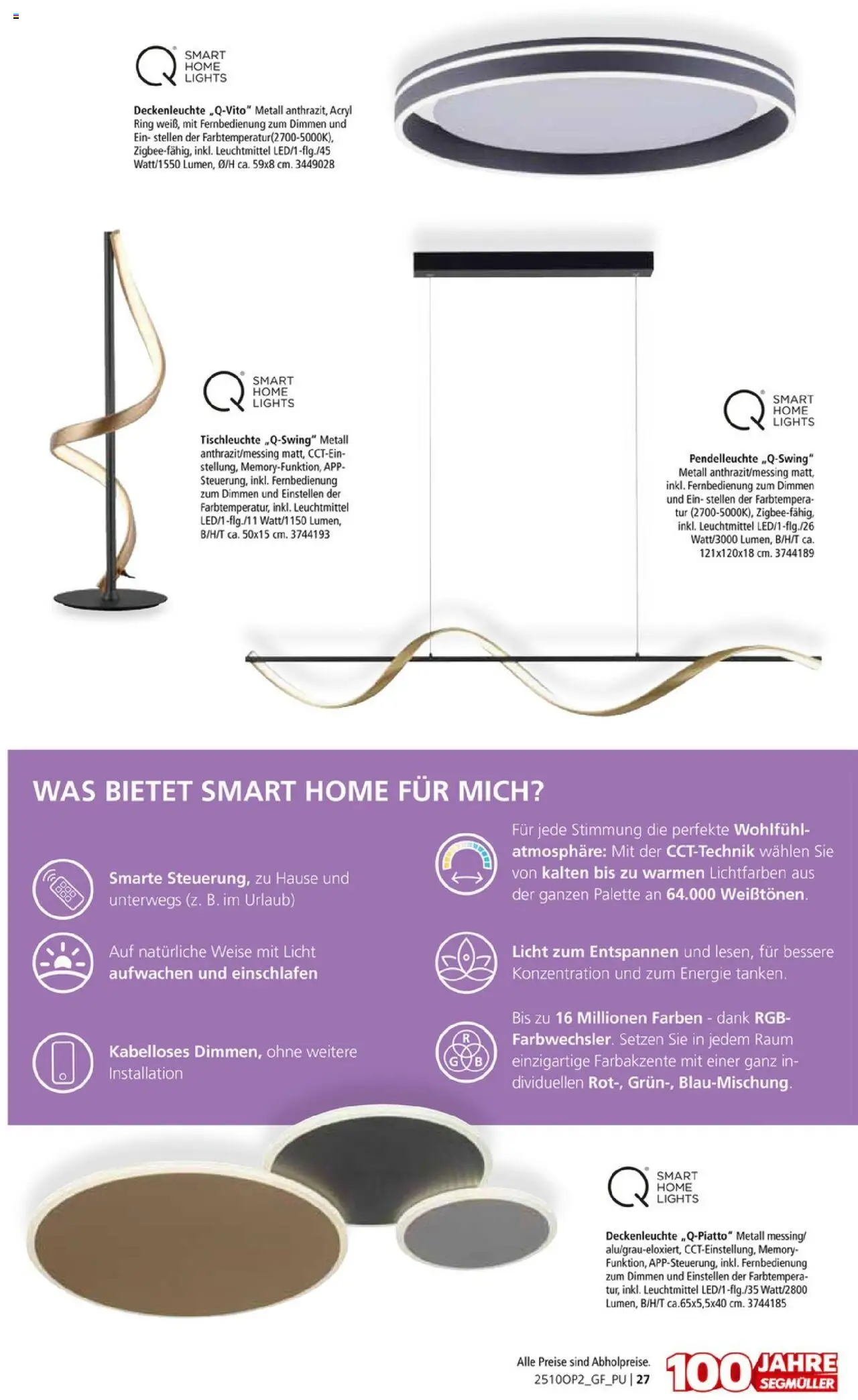Segmüller Leuchten Spezial – gültig ab 29.09.2025 | Seite: 27 | Produkte: Tür