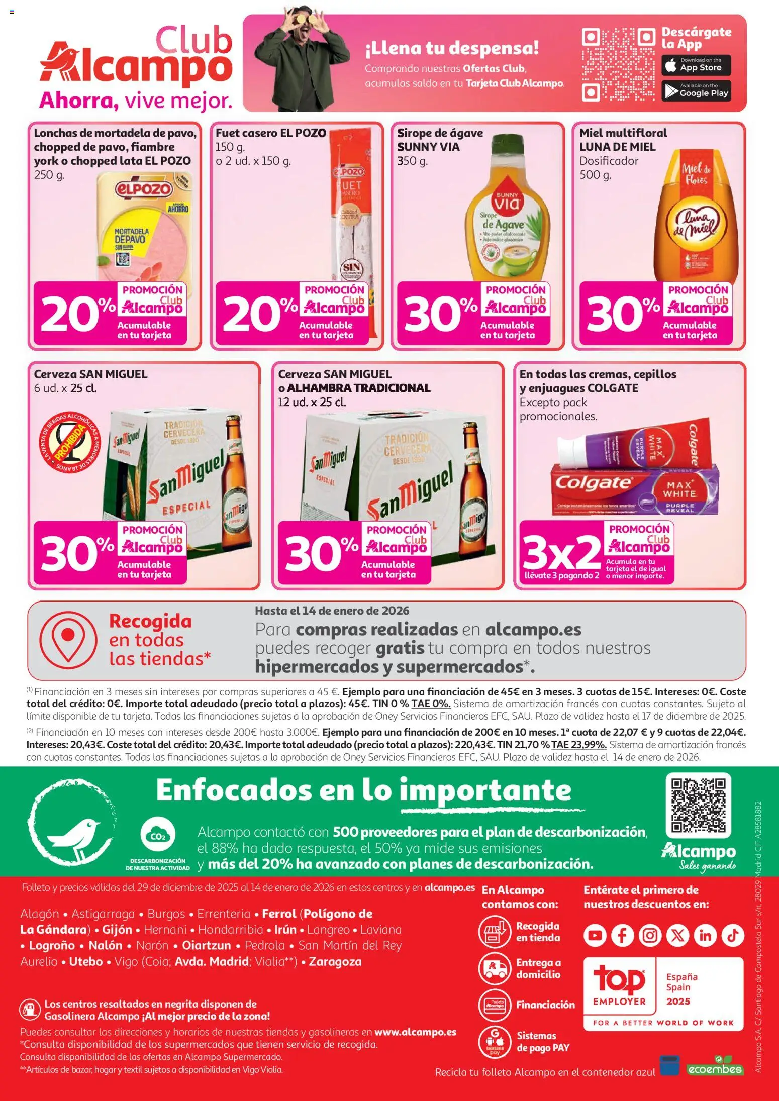 Alcampo - Hg Unico │ válido desde el 29.12.2025 | Página: 24 | Productos: Ψηφιακή κάμερα, Cerveza, Mortadela