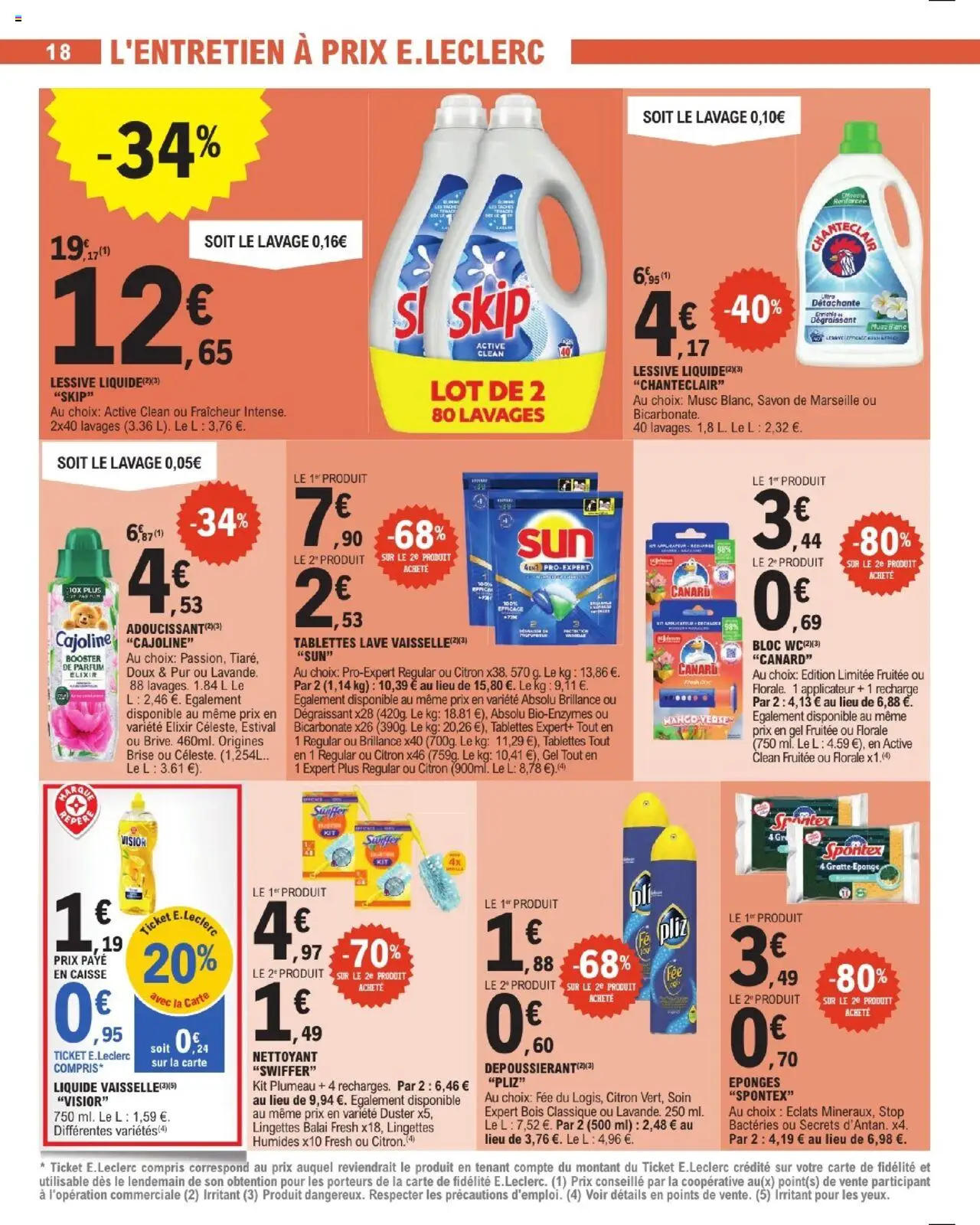 {H1} | Page: 18 | Produits: Parfum, Détergent, Balai, Lessive