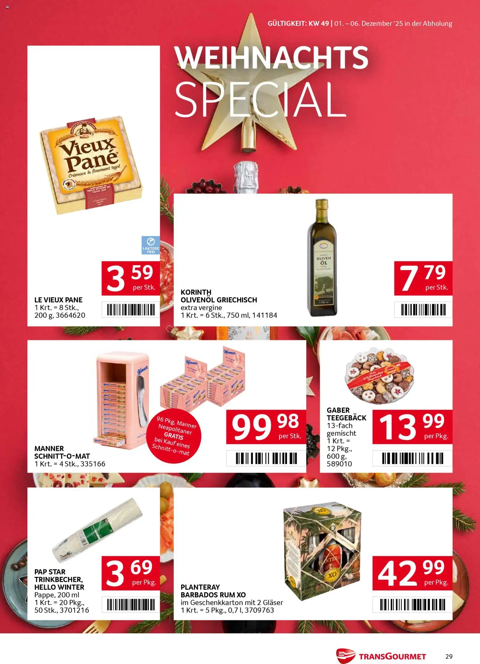 Transgourmet Flugblatt gültig ab 01.12.2025 | Seite: 29