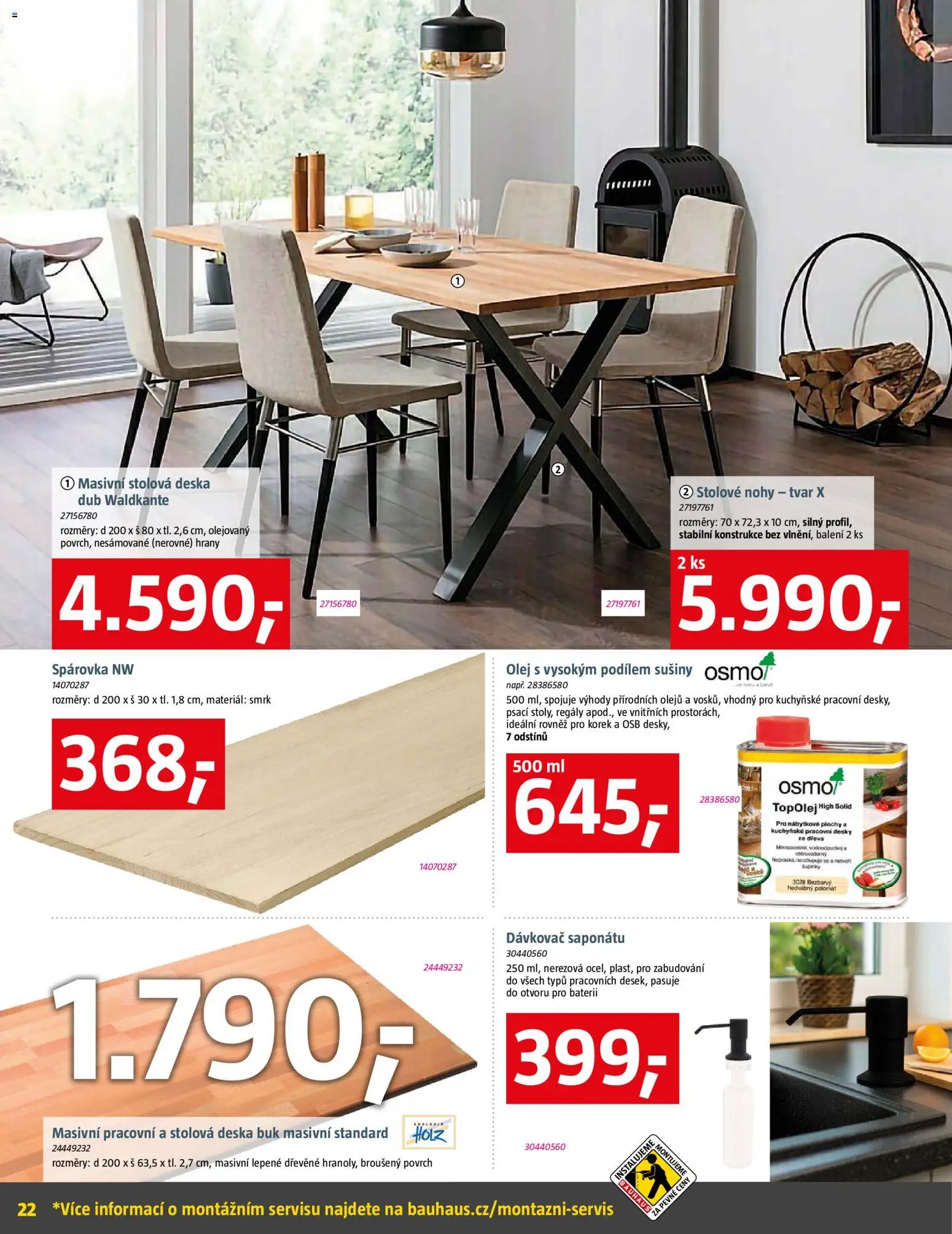 Bauhaus leták od 09.01.2026 | Strana: 22 | Produkty: Regály, Olej, Dávkovač, Desky