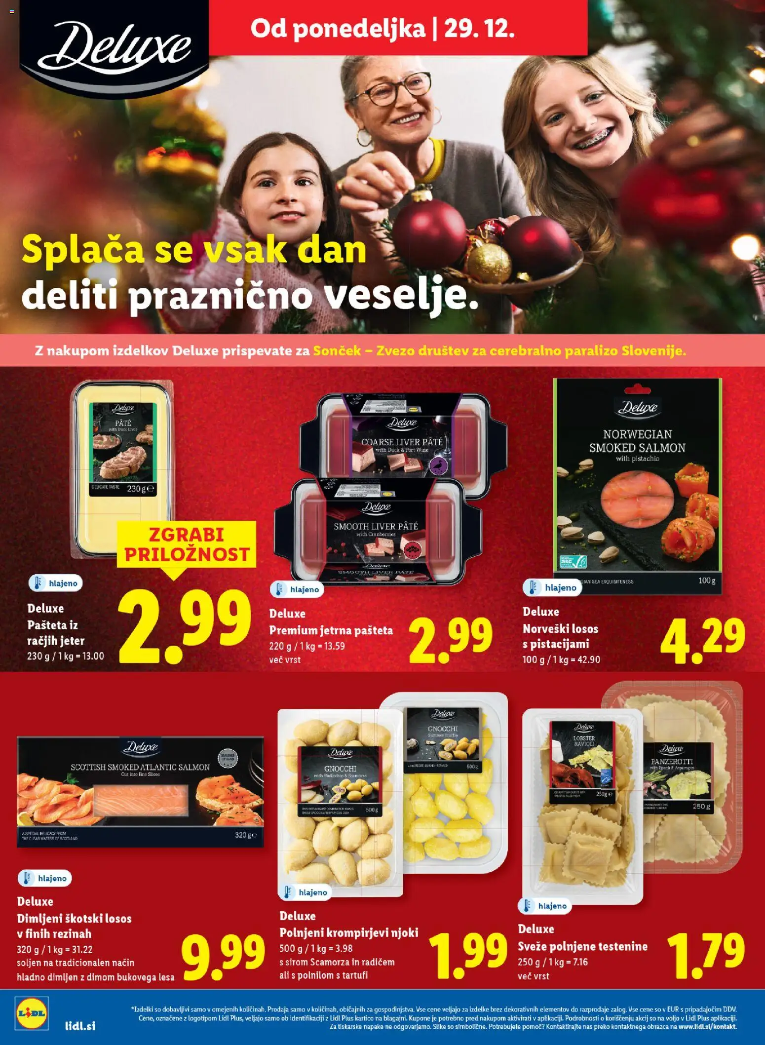 Novi Lidl katalog ponudbe – veljaven od 23.12.2025 | Stran: 22 | Izdelki: Pašteta, Losos, Njoki, Testenine