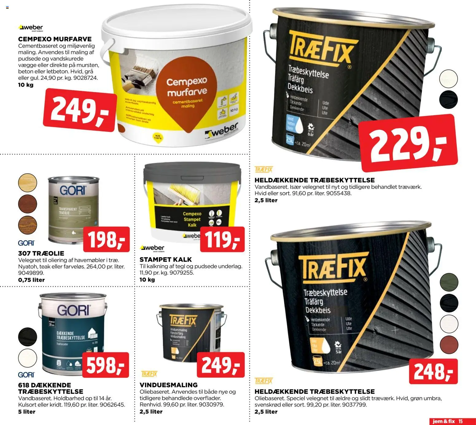 Jem & fix tilbudsavis – gyldig fra 15.03.2026 | Side: 15 | Produkter: Havemøbler, Maling