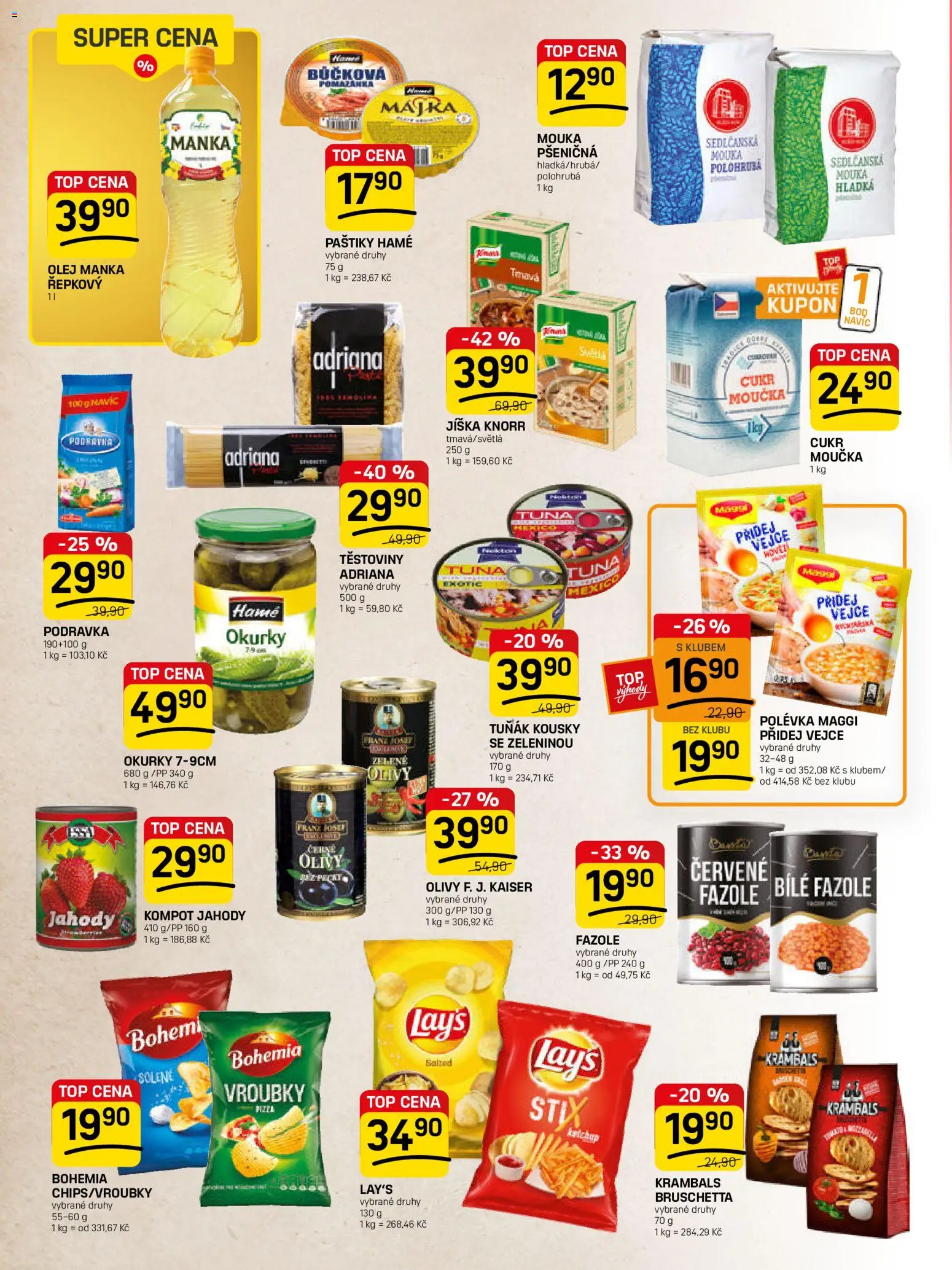 Flop leták - FlopTop od 04.02.2026 | Strana: 8 | Produkty: Jahody, Okurky, Bruschetta, Mouka