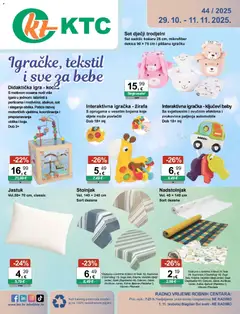 KTC - Katalog igračke i tekstil - Pregled kataloga iz trgovine KTC, vrijedi od 15.10.2025