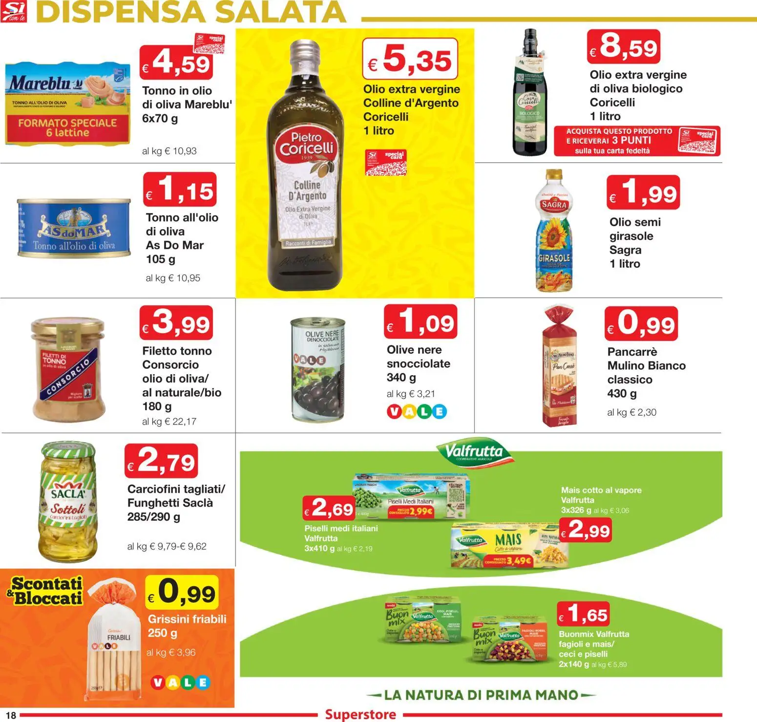 Volantino Sì con Te del 13.11.2025 | Pagina: 18 | Prodotti: Olio, Olive, Pasta, Tonno