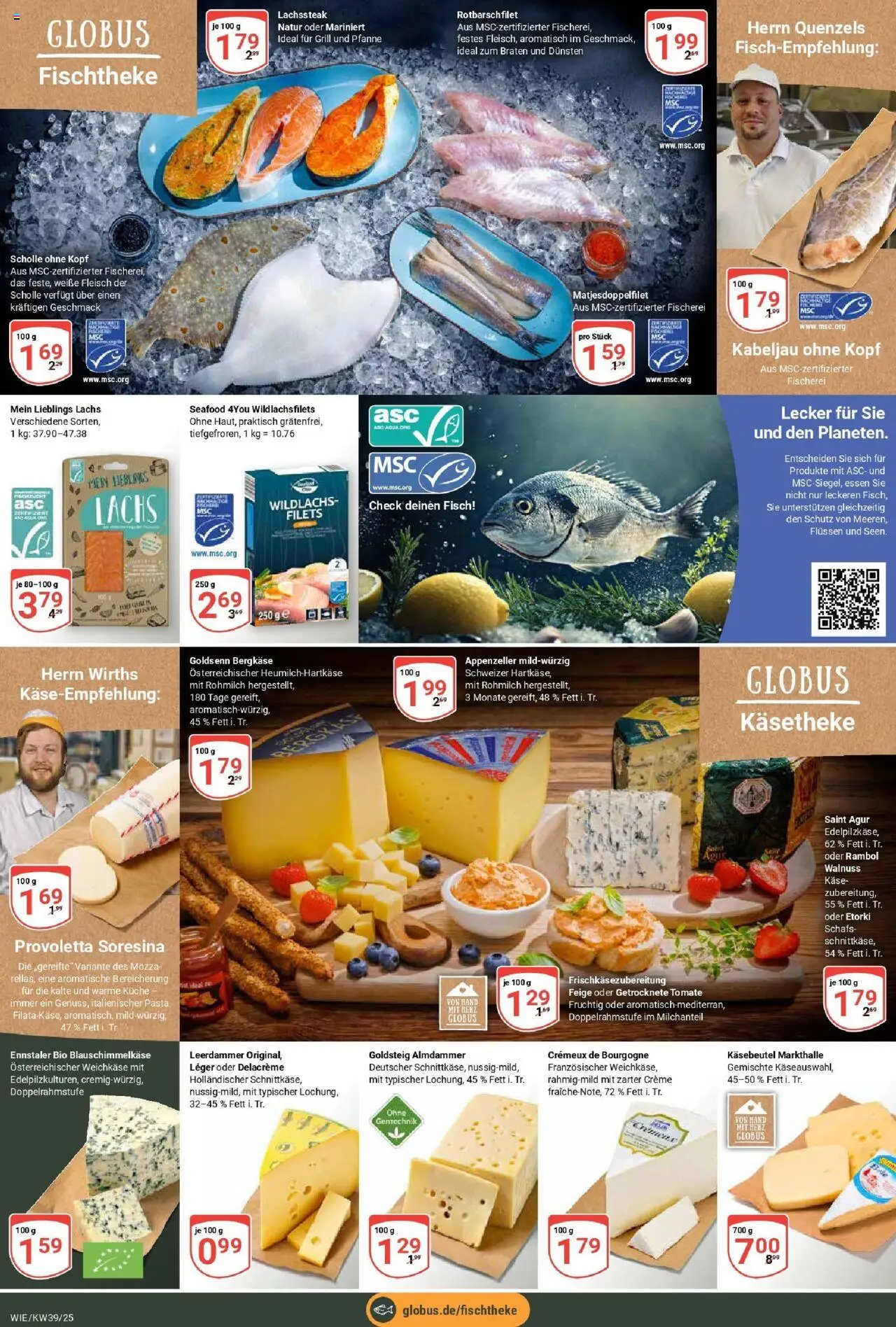 Globus prospekt Waghäusel	 – gültig ab 21.09.2025 | Seite: 7 | Produkte: Küche, Leerdammer, Fisch, Pasta