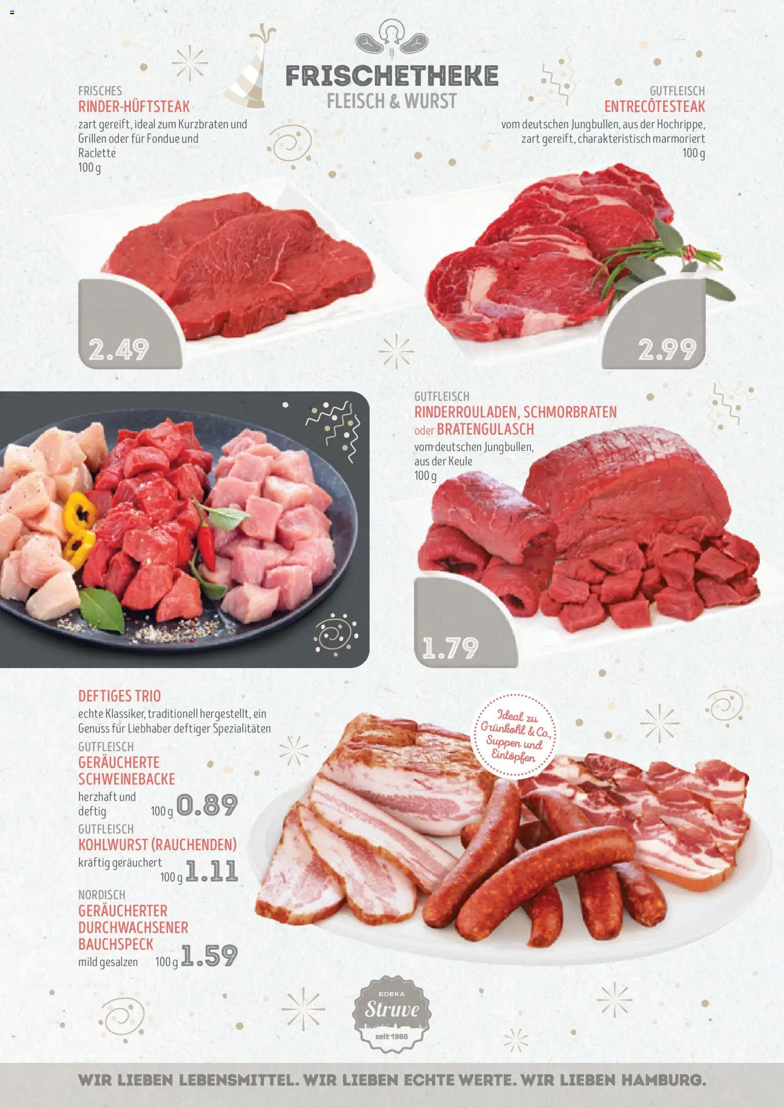 Edeka Struve Prospekt 	 – gültig ab 29.12.2025 | Seite: 5 | Produkte: Wurst, Raclette, Fondue, Fleisch
