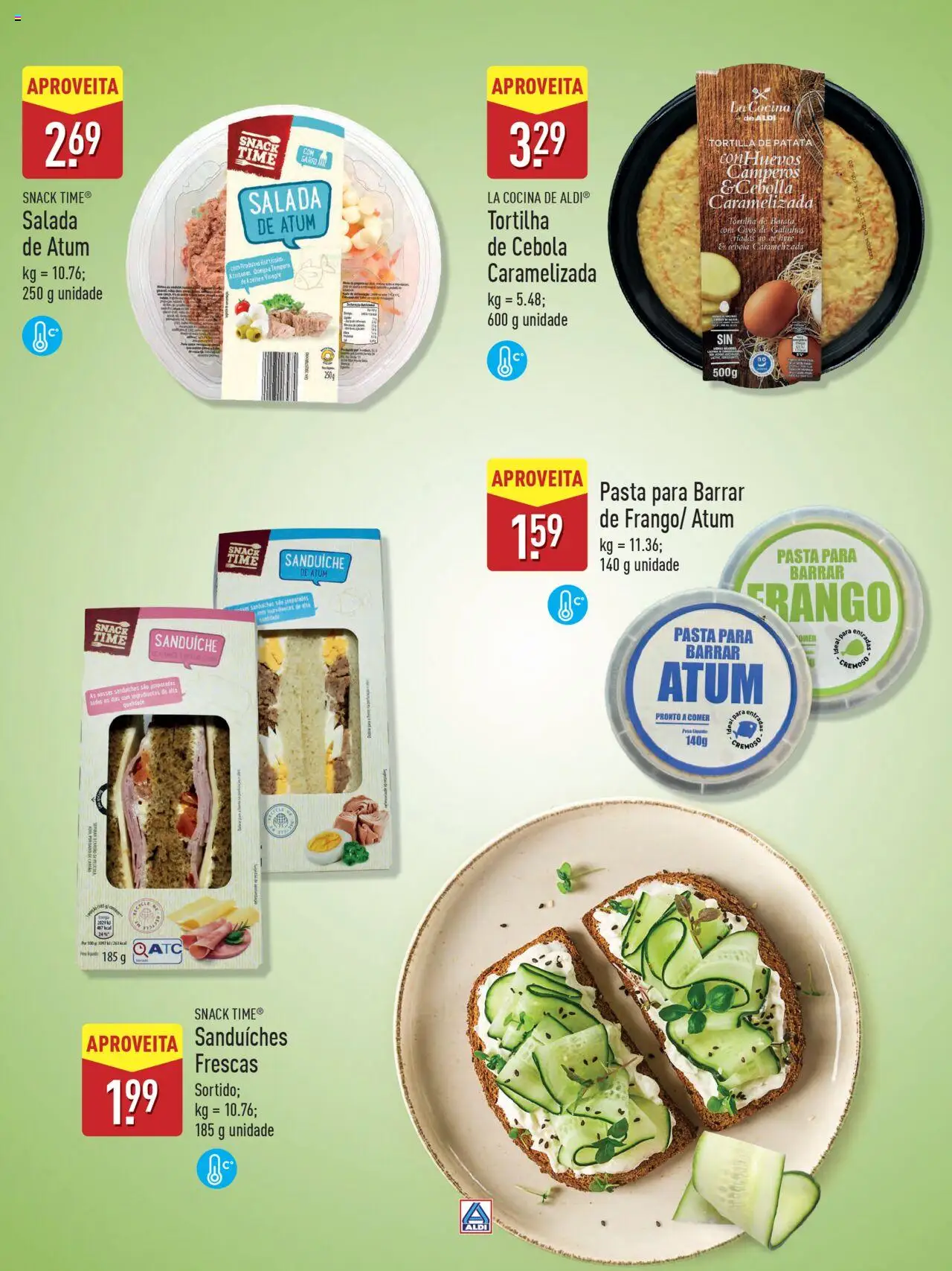 Aldi Especial Verão  │ válido de 09.06.2025 | Página: 27 | Produtos: Vinagre, Sanduíche, Frango, Cebola