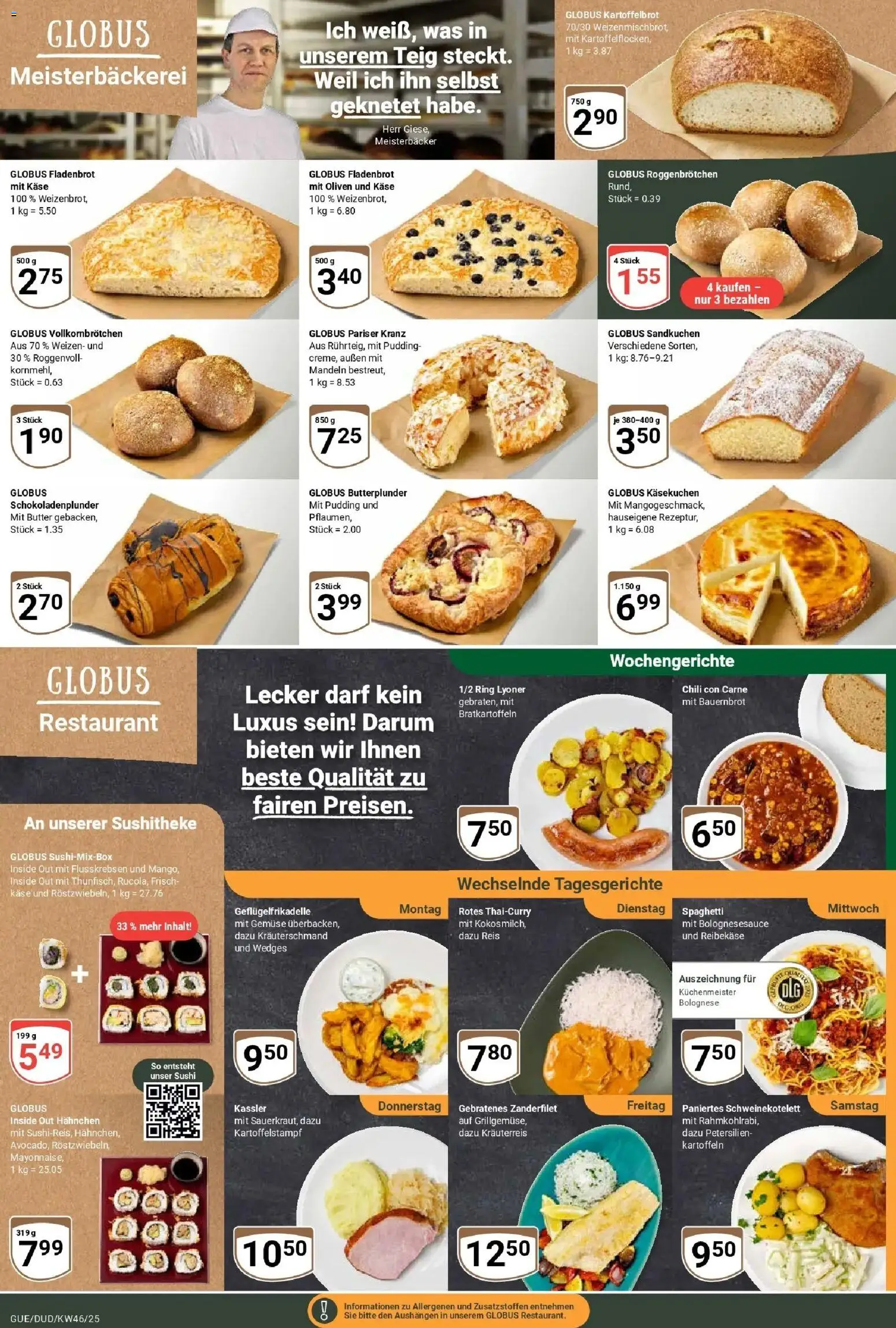 Globus prospekt Saarbrücken-Güdingen	 – gültig ab 10.11.2025 | Seite: 9 | Produkte: Käse, Mandeln, Kartoffeln, Chili