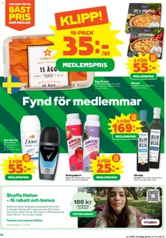 Stora Coop reklamblad aktuell från 21.07.2025 | Sida: 10 | Produkter: Ost, Ägg, Hallon, Björnbär